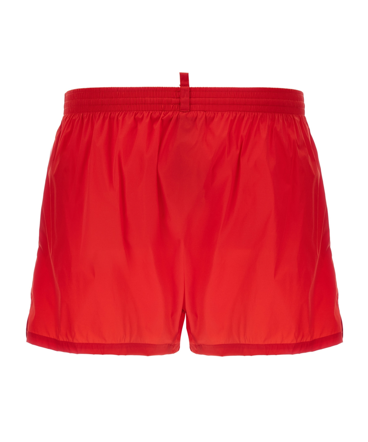 Dsquared2 Swim Trunks Mid-length Elastic Waistband In Red