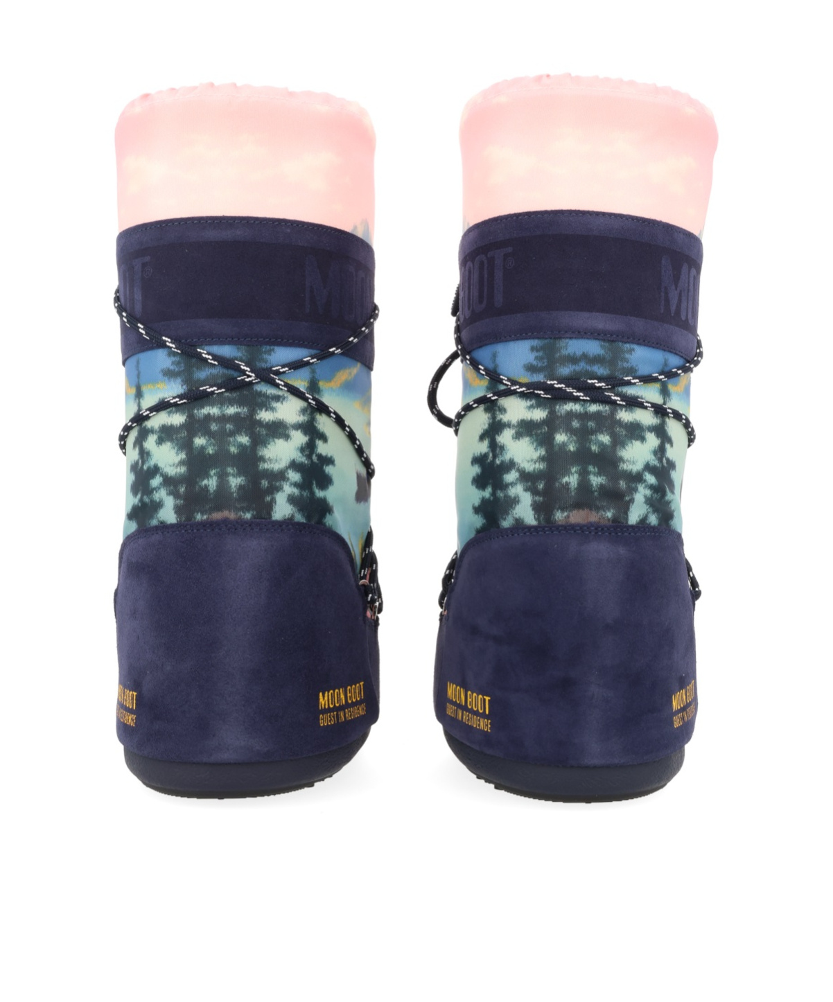 Moon Boot Lace-up Snow Boots In Multi