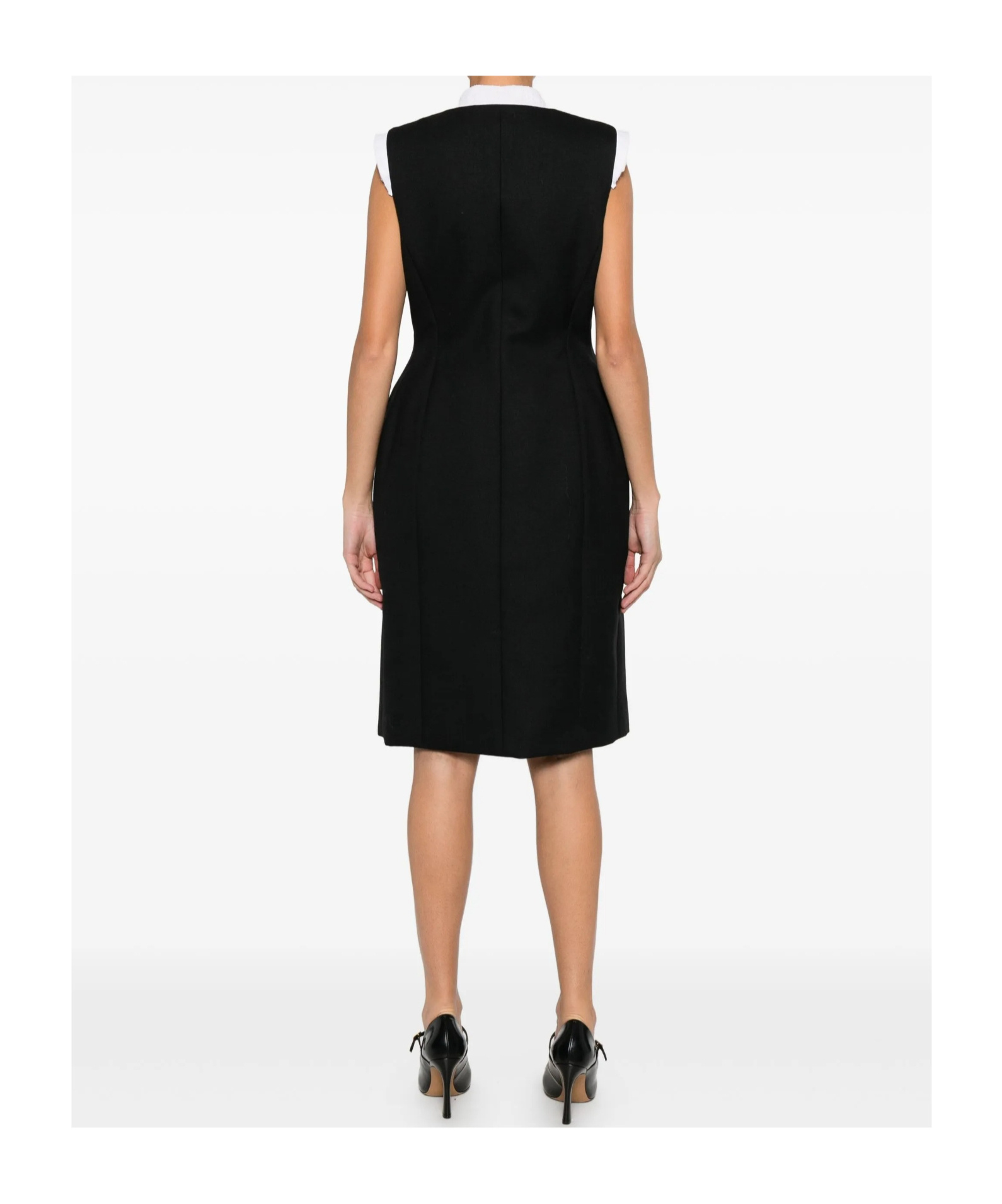Moschino Buttoned Blazer Dress In Black