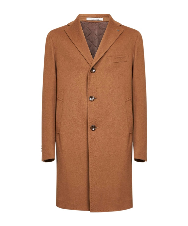 Tagliatore Single-breasted Coat In Gold