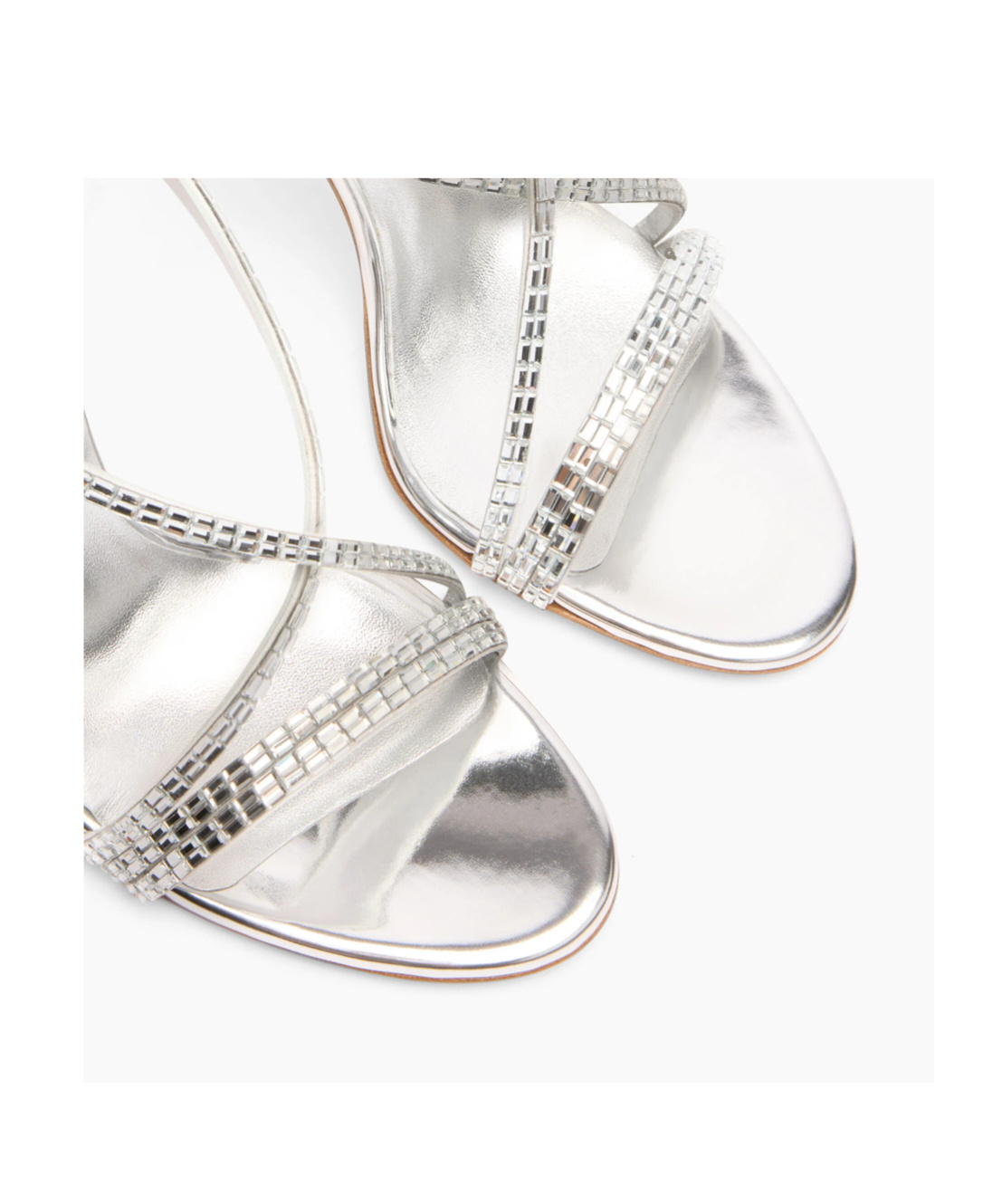 Casadei Embellished Fabric Starsway Sandals In Silver