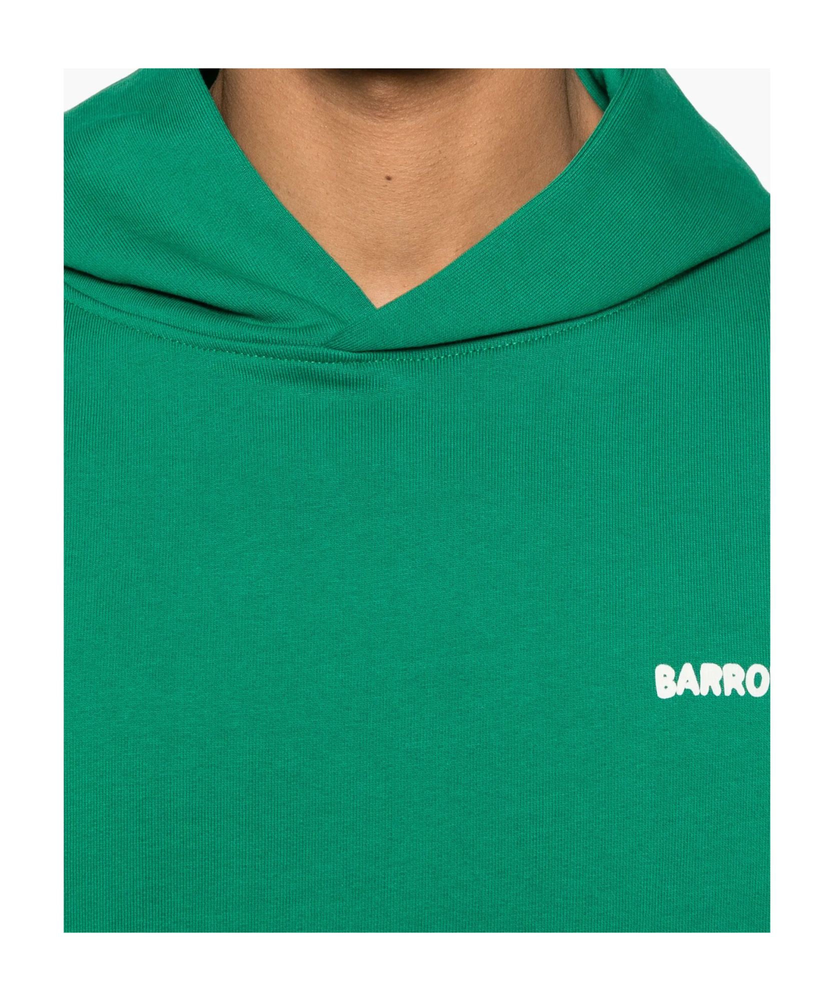 Barrow Hooded Long-sleeved Hoodie In Green