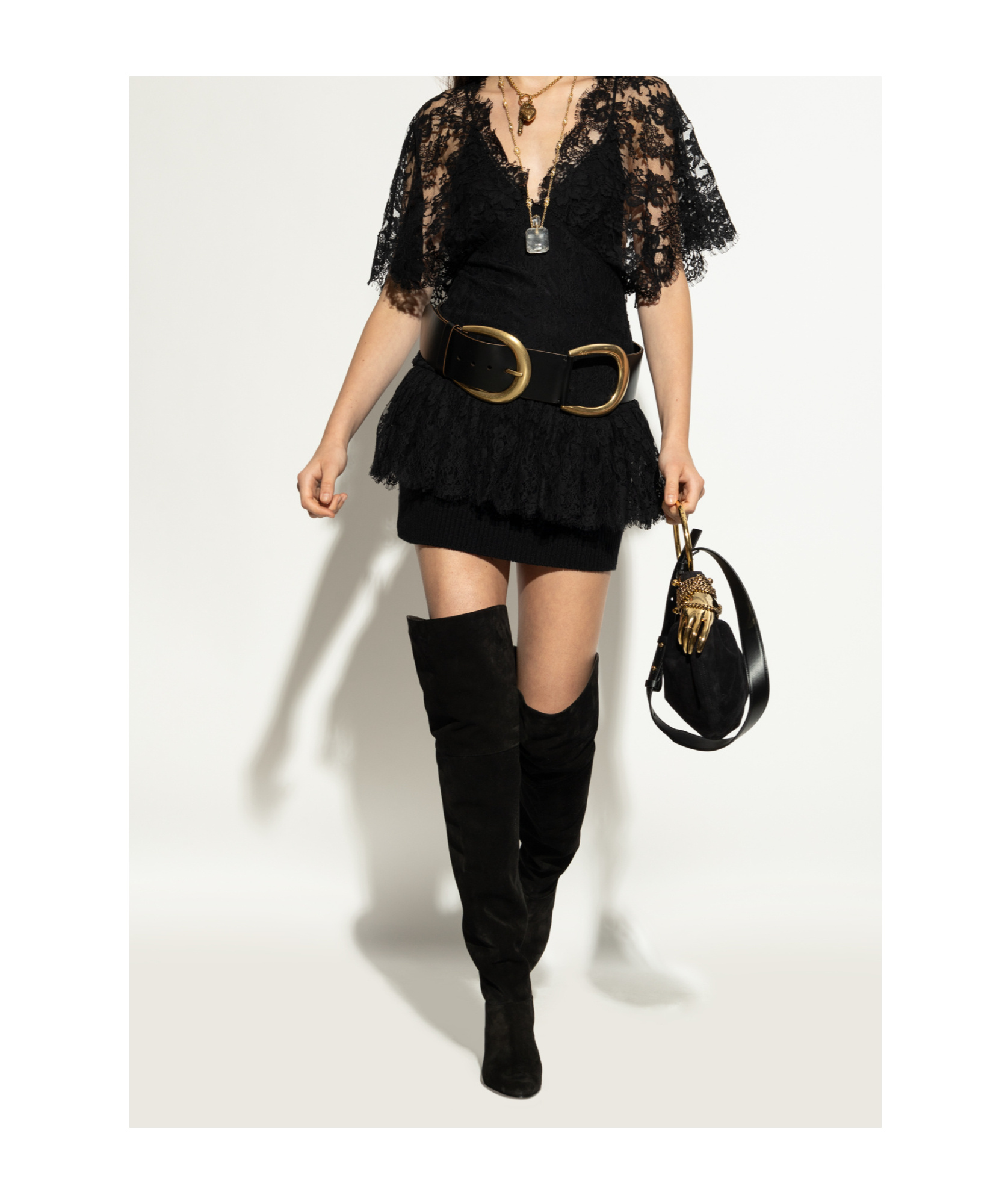 Chloé Eve Knee-high Heeled Boots In Black