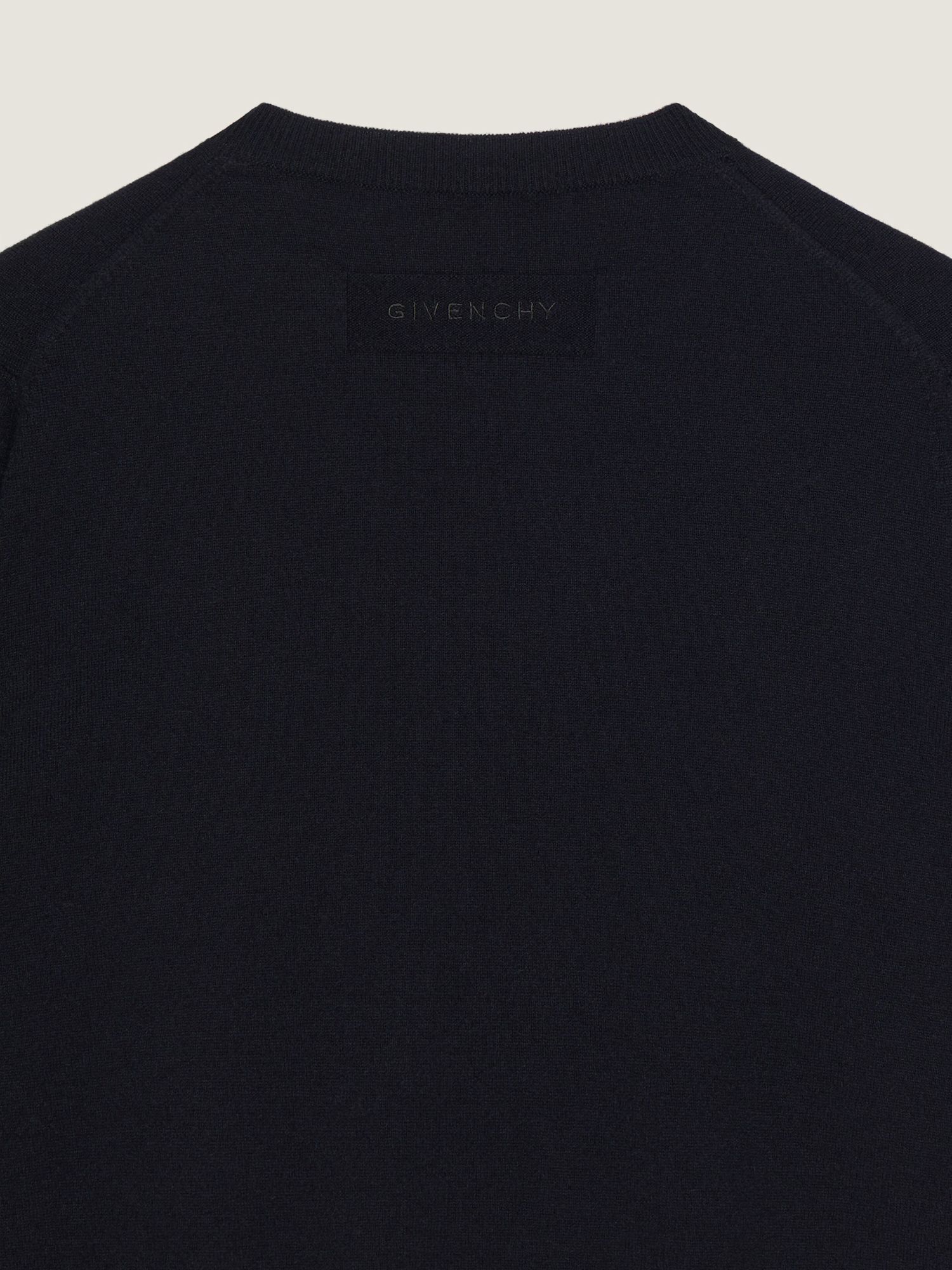 Givenchy Ribbed Crewneck Sweater Long Sleeves In Black