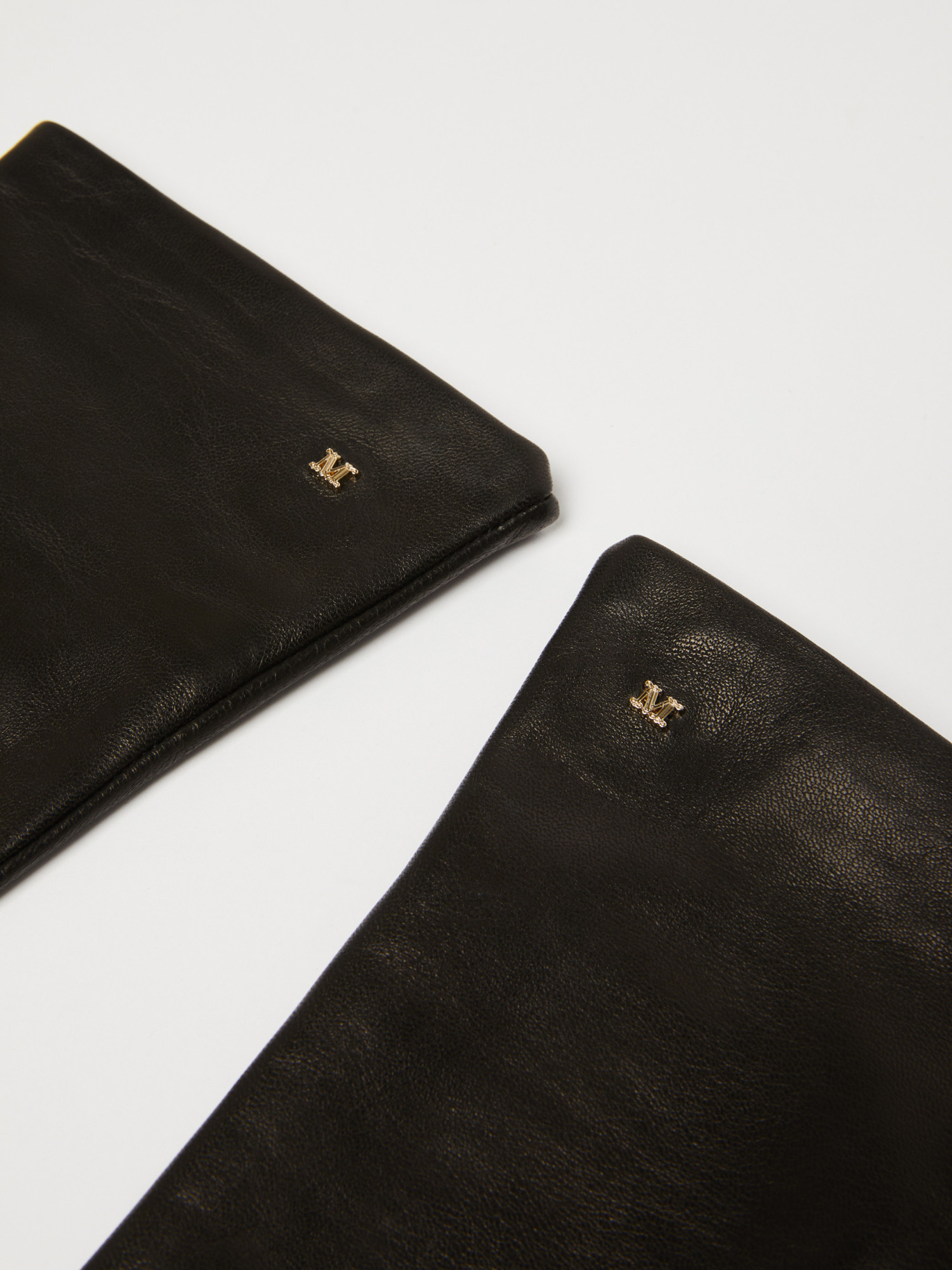 Shop Max Mara Long Nappa Leather Gloves