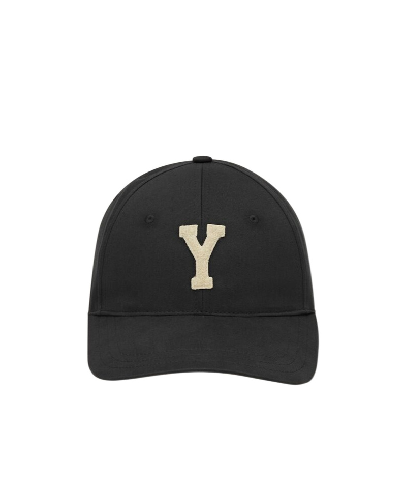 Saint Laurent Baseball Cap With Brim Brim In Black
