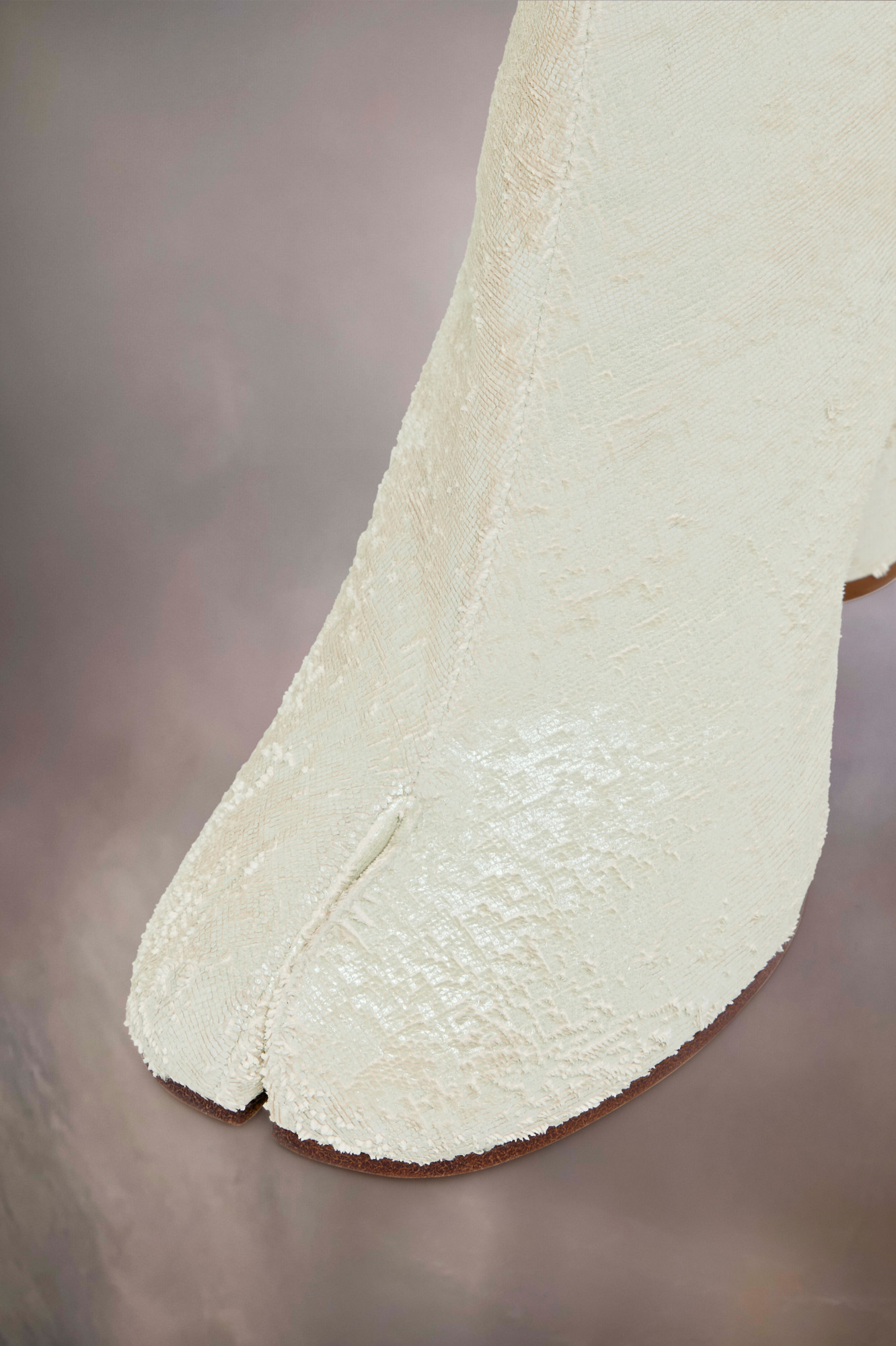 Shop Maison Margiela Tabi Ankle Boots In White