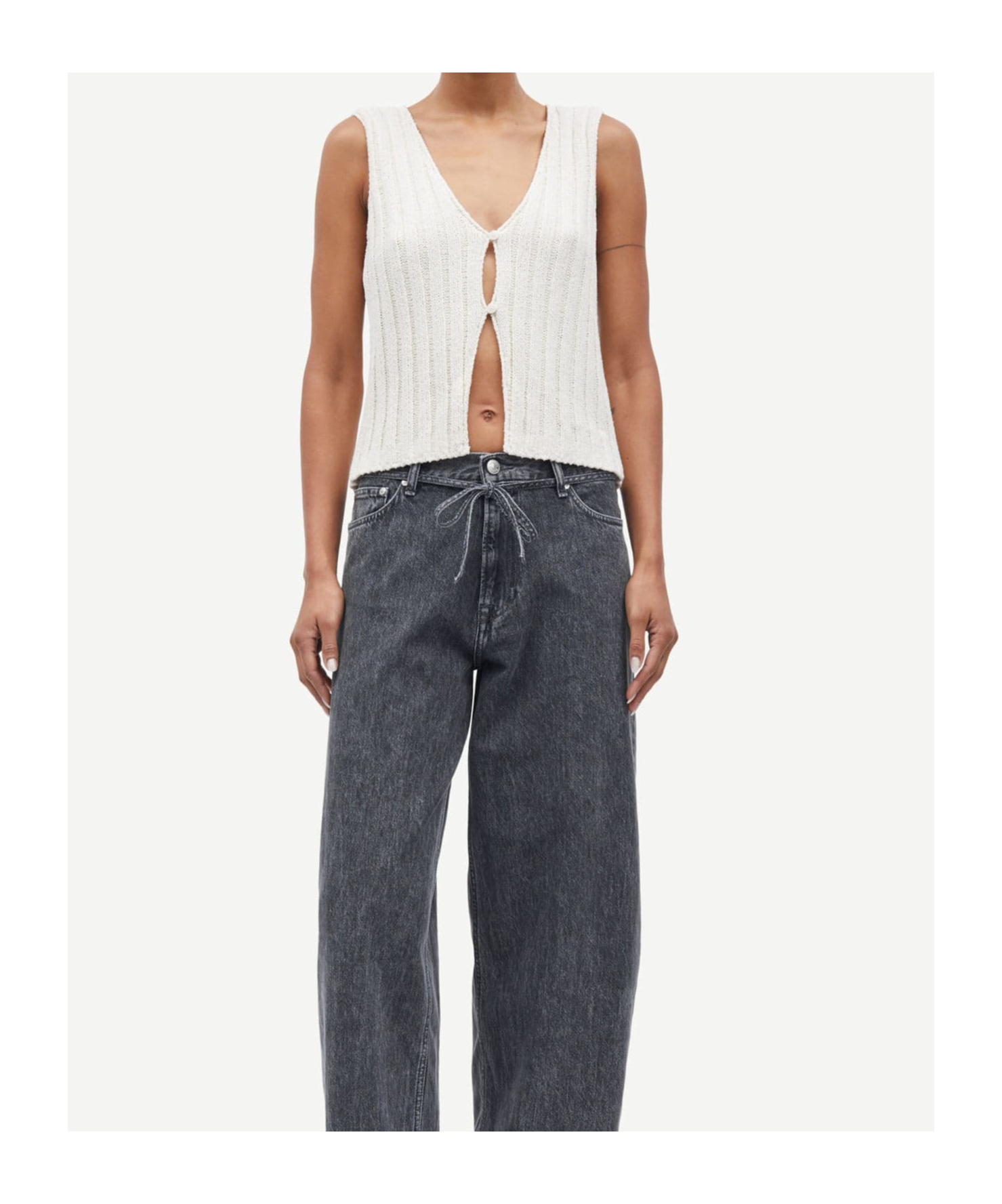 Samsoe & Samsoe Salou Vest In Neutral