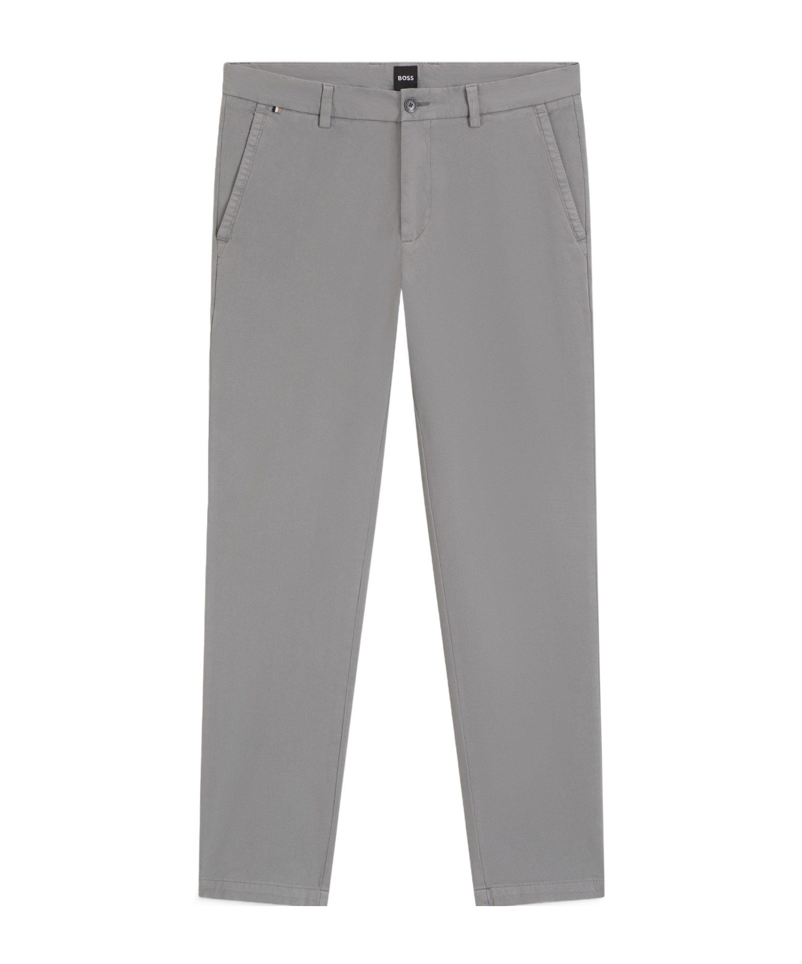 Hugo Boss Slimfit Minimalist Trousers In Gray