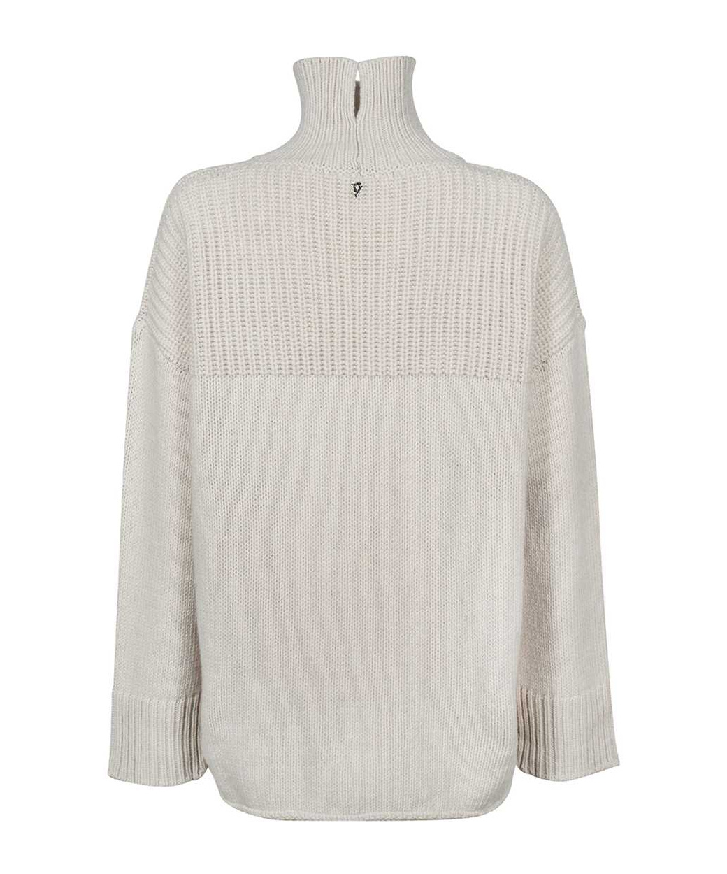 Dondup Roll-neck Wool-cashmere Jumper In White