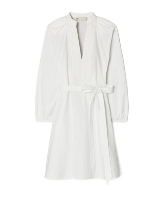 Tory Burch Collared Belted Shirt Dress