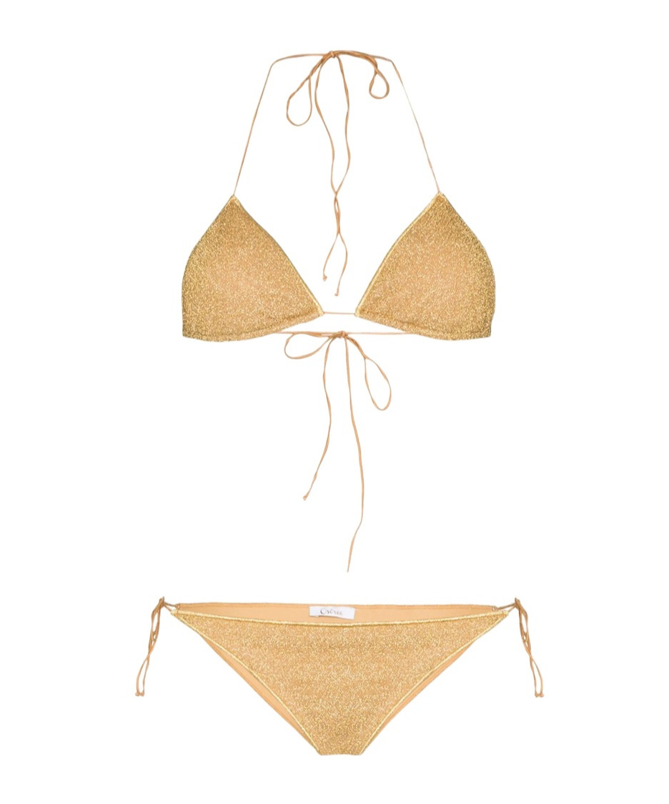Shop Oseree String Bikini Set In Nude