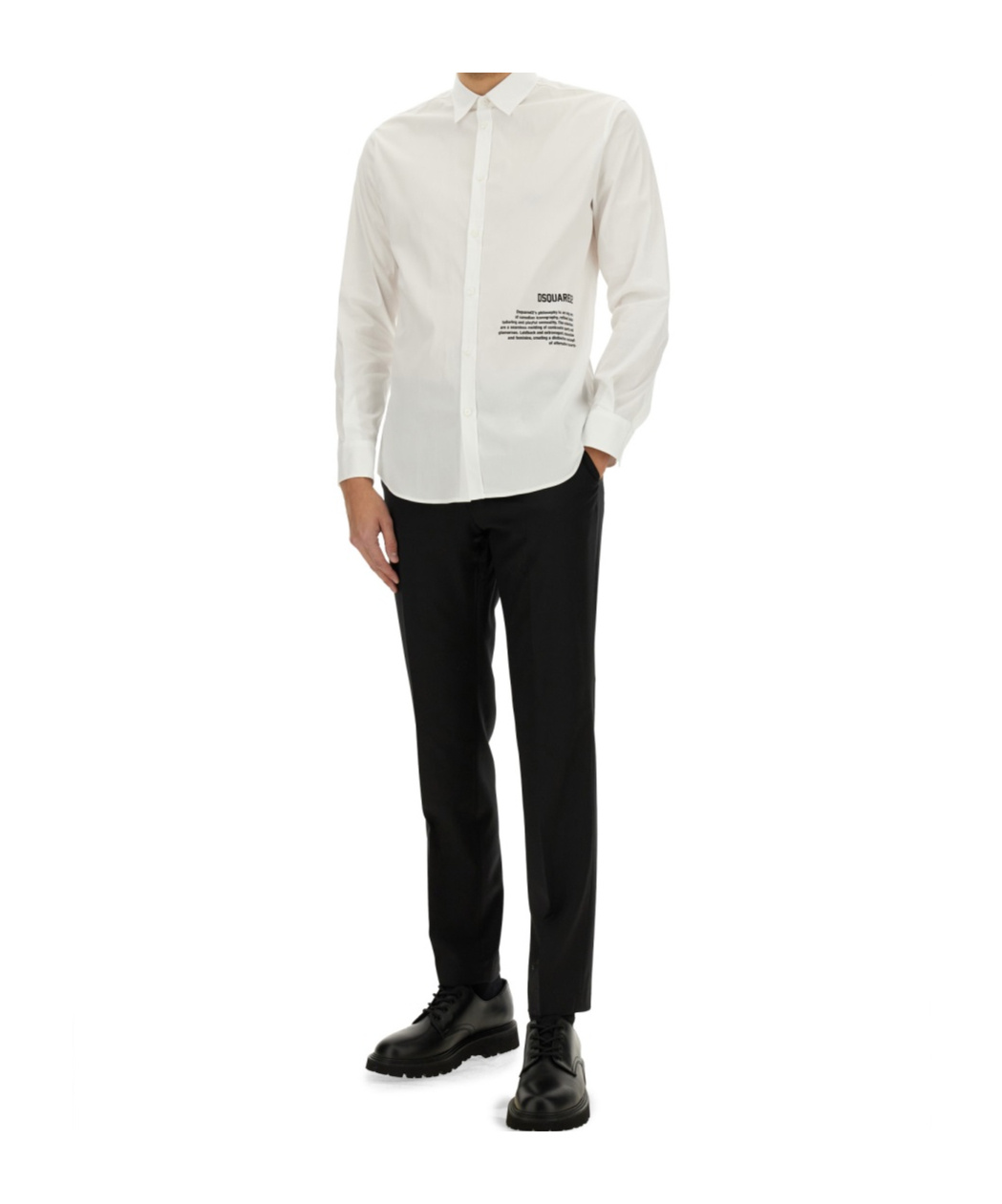 DSQUARED2 LOGO-PRINT SHIRT
