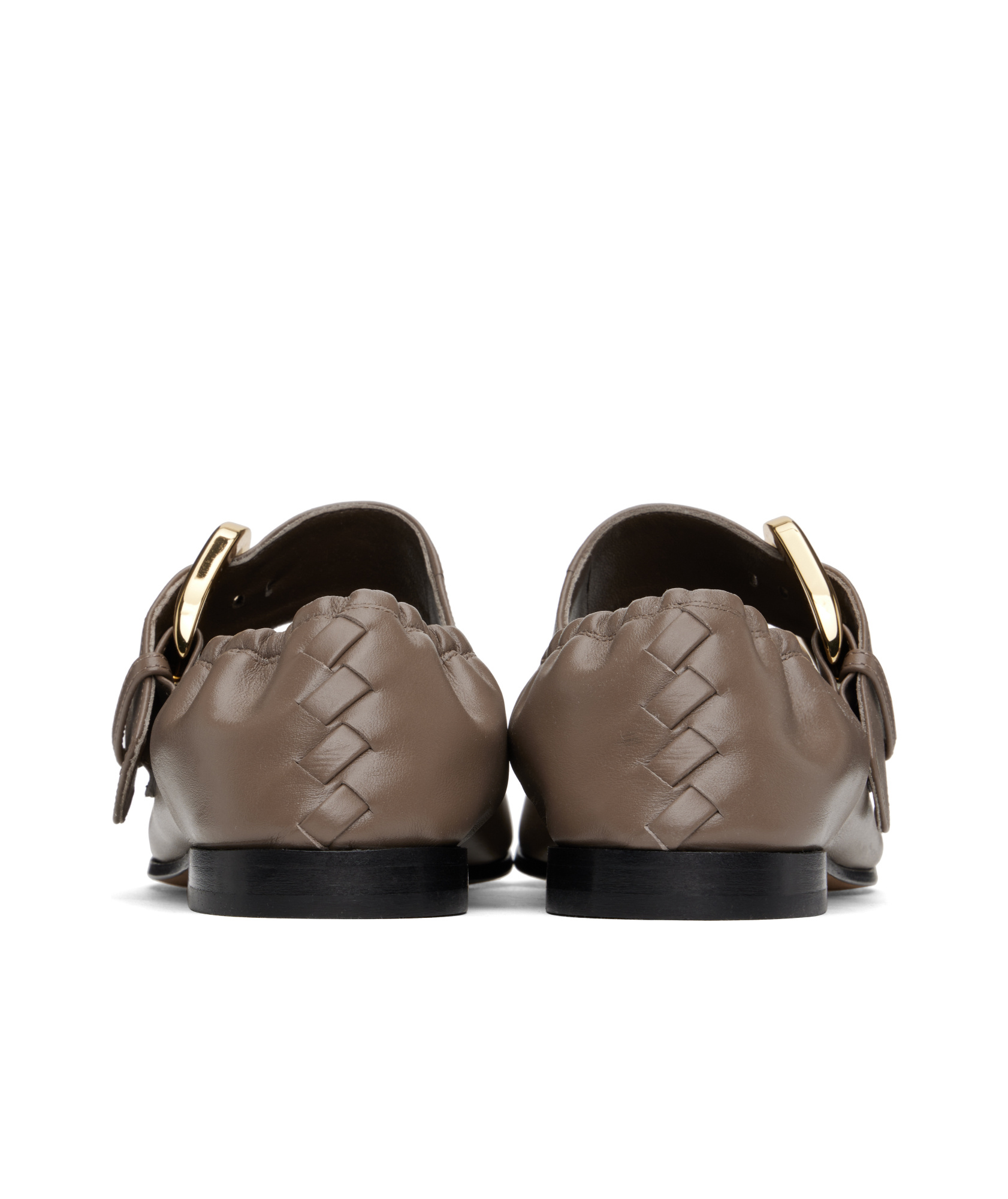 Bottega Veneta Round Head Ballet Shoes In Multicolor