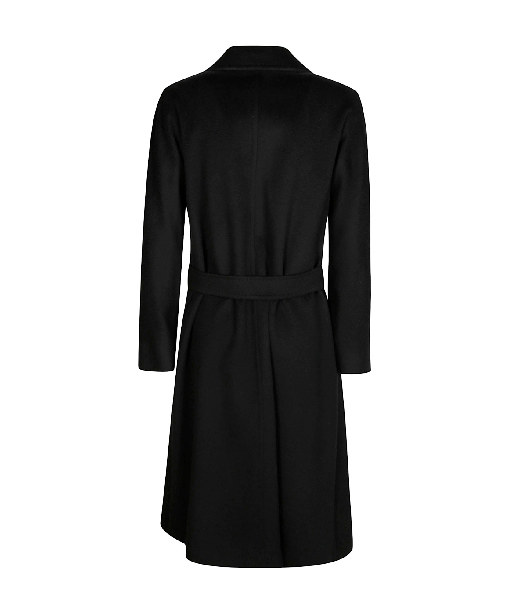 Max Mara Studio Brado Cappotto Collo Sciallato In Black