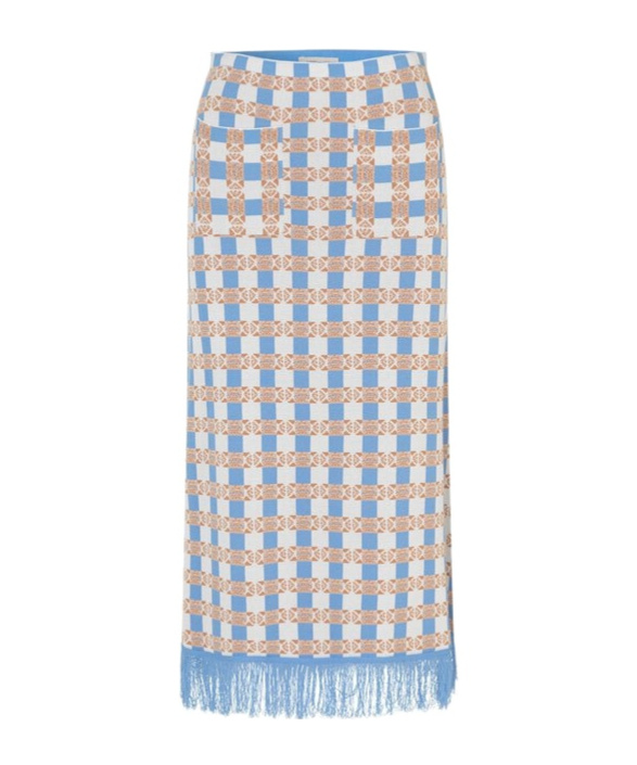 Shop Baum Und Pferdgarten Callis Fringe Skirt In Multicolor