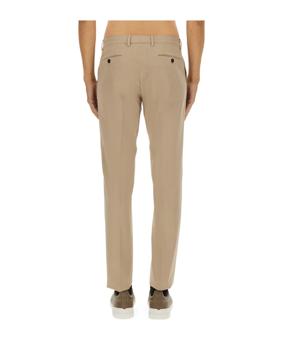Zegna Belt Loop Casual Pants In Neutral