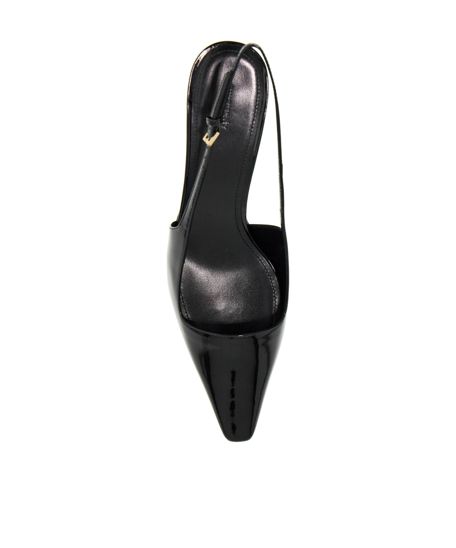 Givenchy Black G Cube Slingback Heels In Black