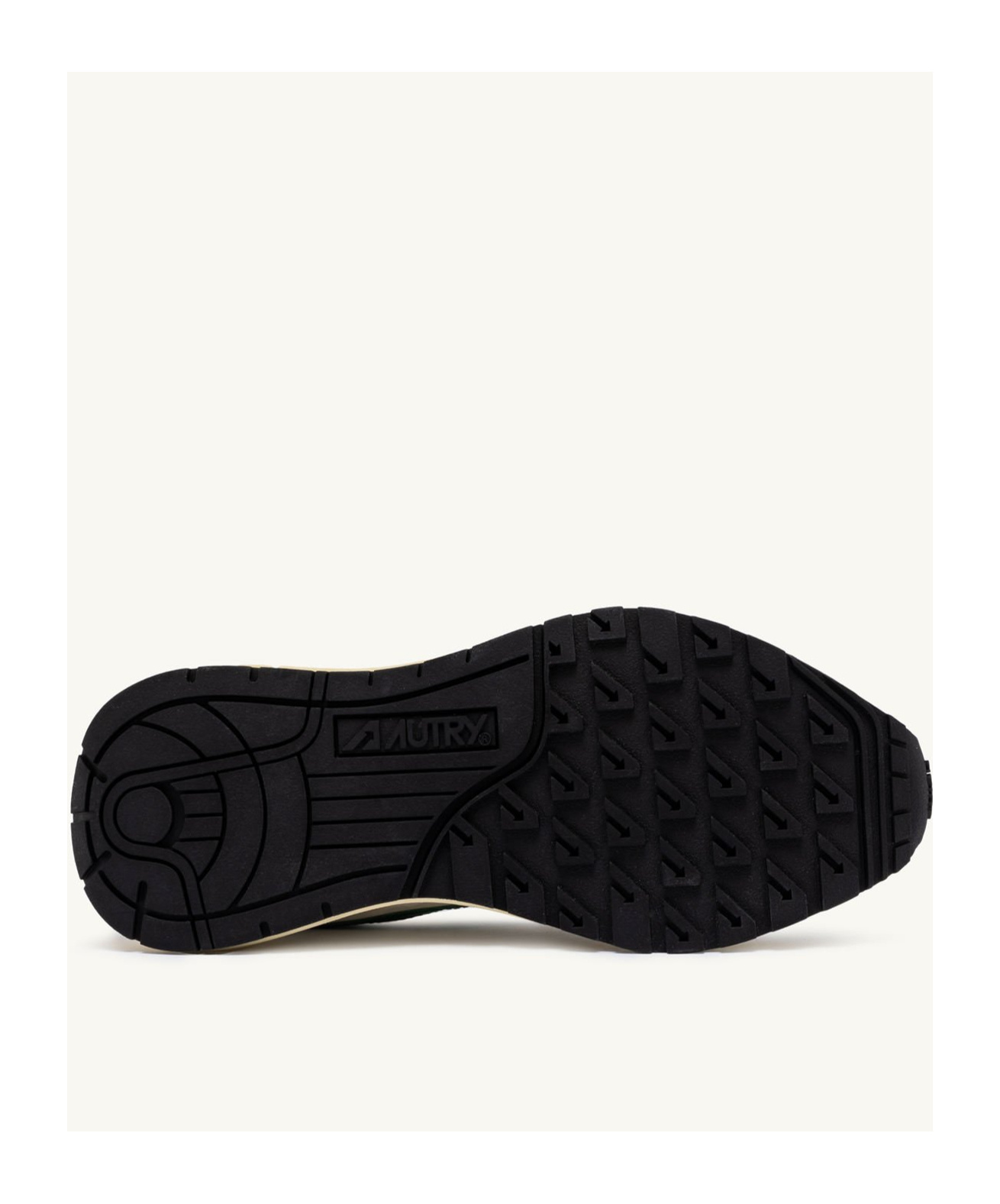 Autry Reelwind Super Vintage Grey Sneakers With Logo Patch On The Tongue And Contrasting Heel In Fabric An In Gray