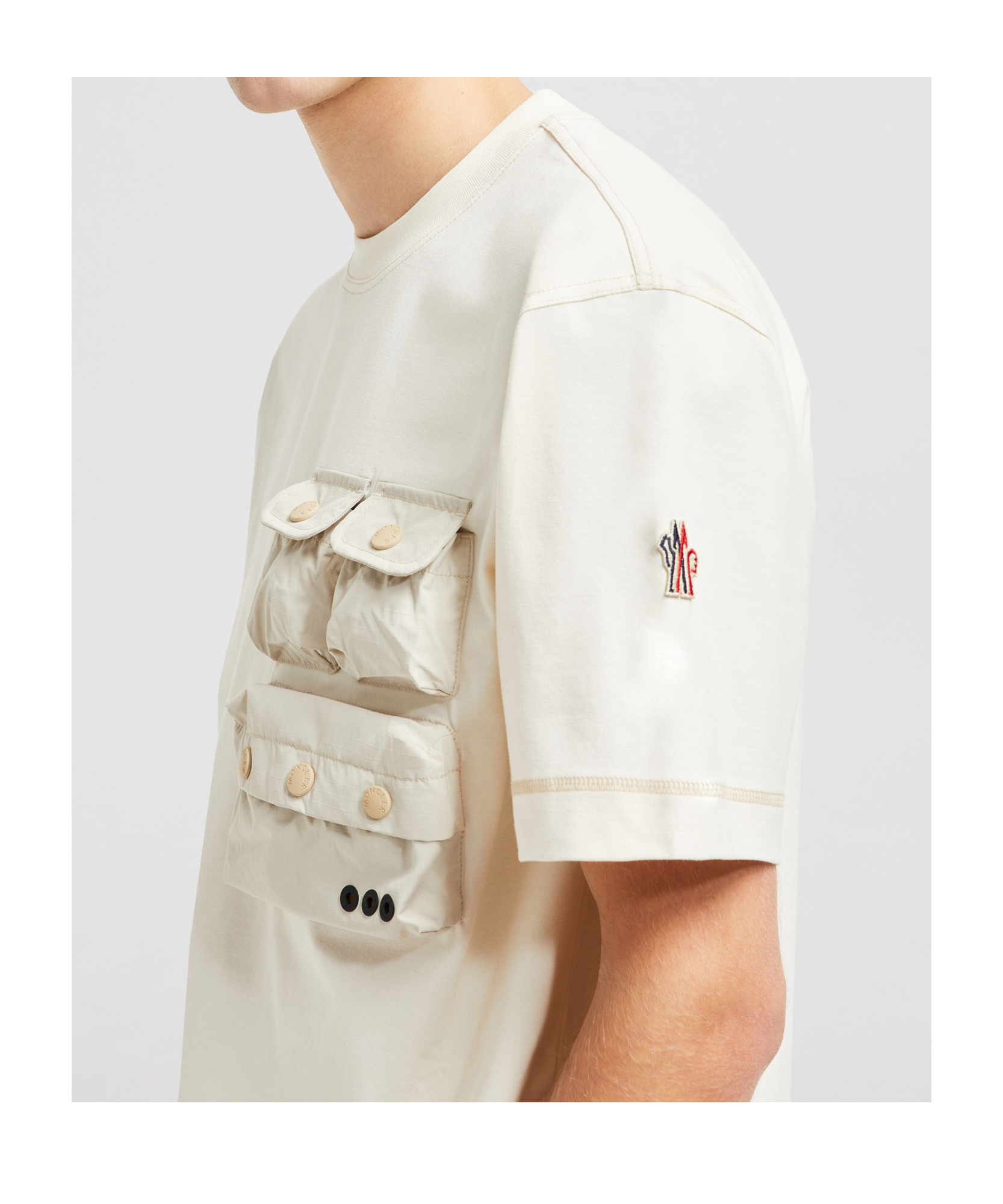 Moncler Item O-neck Short-sleeved T-shirt In White
