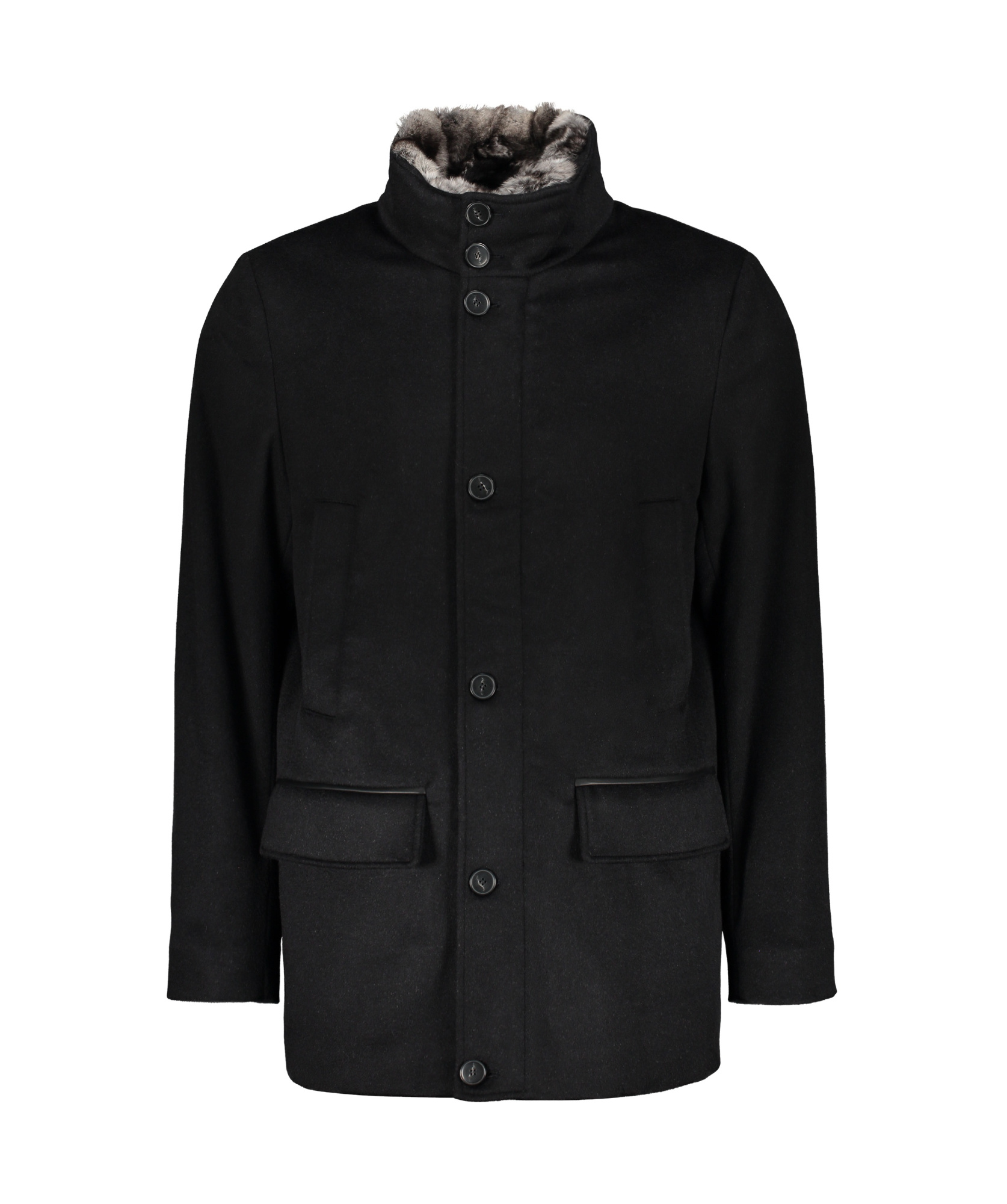 Paul & Shark Single-breasted Coat In Black