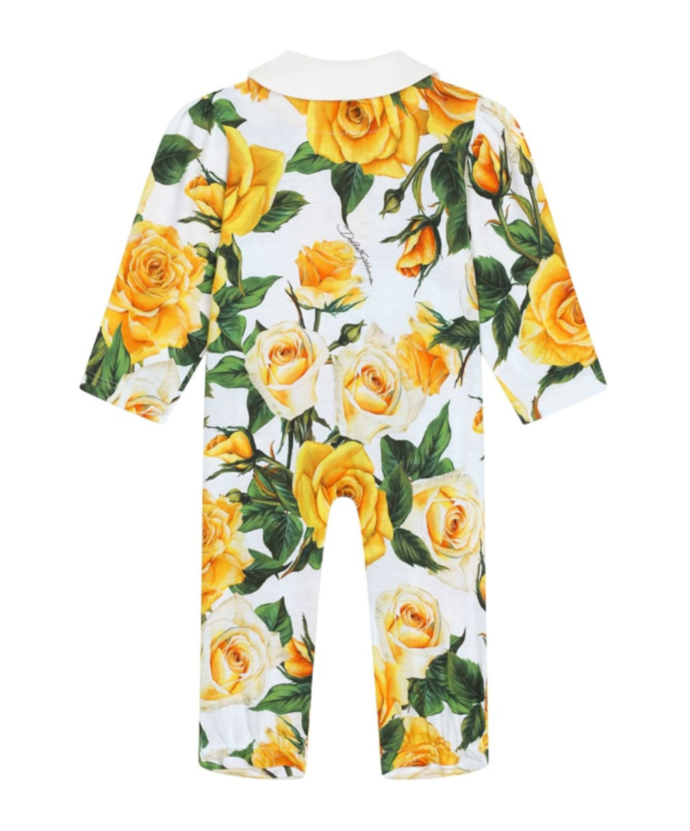 Dolce & Gabbana Rose-print Bodysuit (set Of Three) In White
