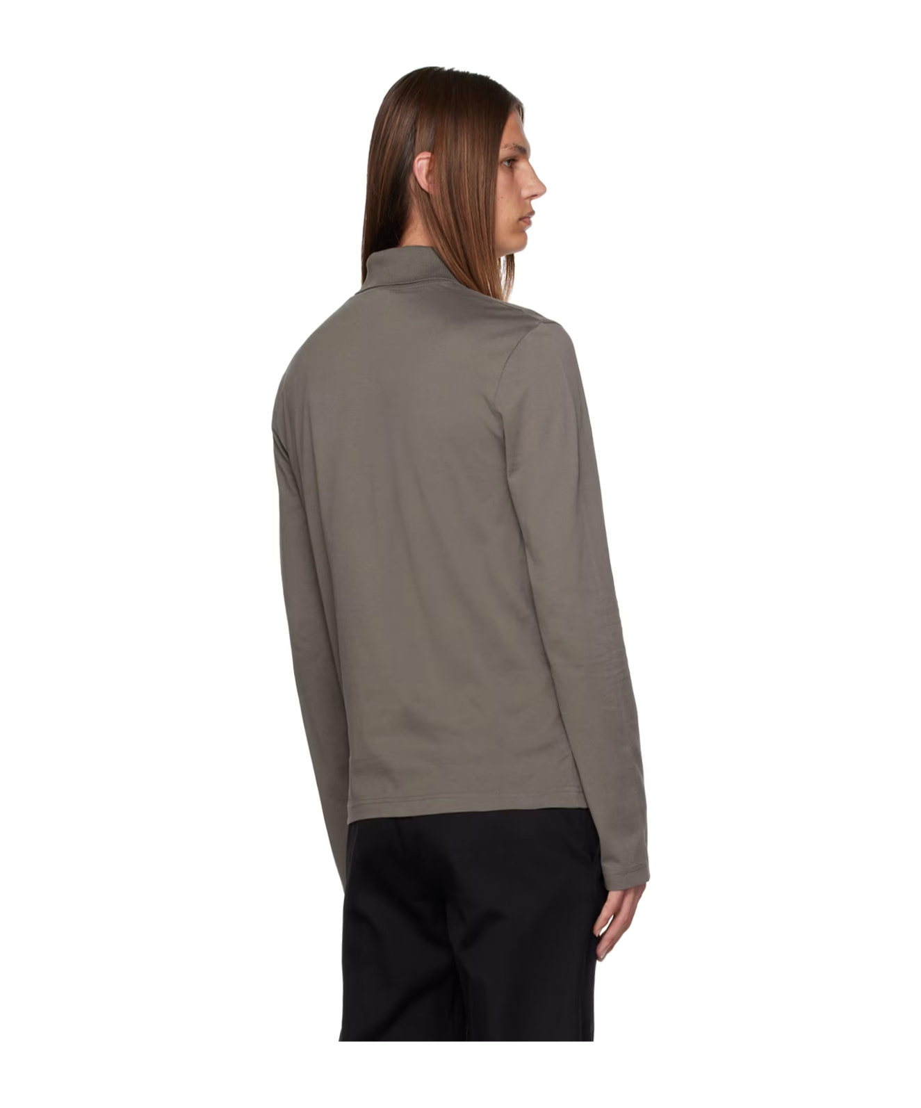 Shop Acne Studios High-necked Sweater In Gray