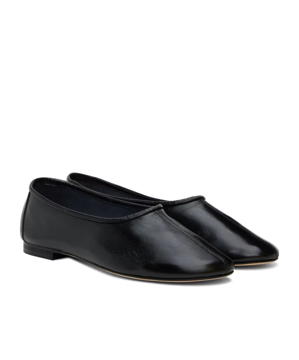 By Far Prudence Ballet Shoes In Black