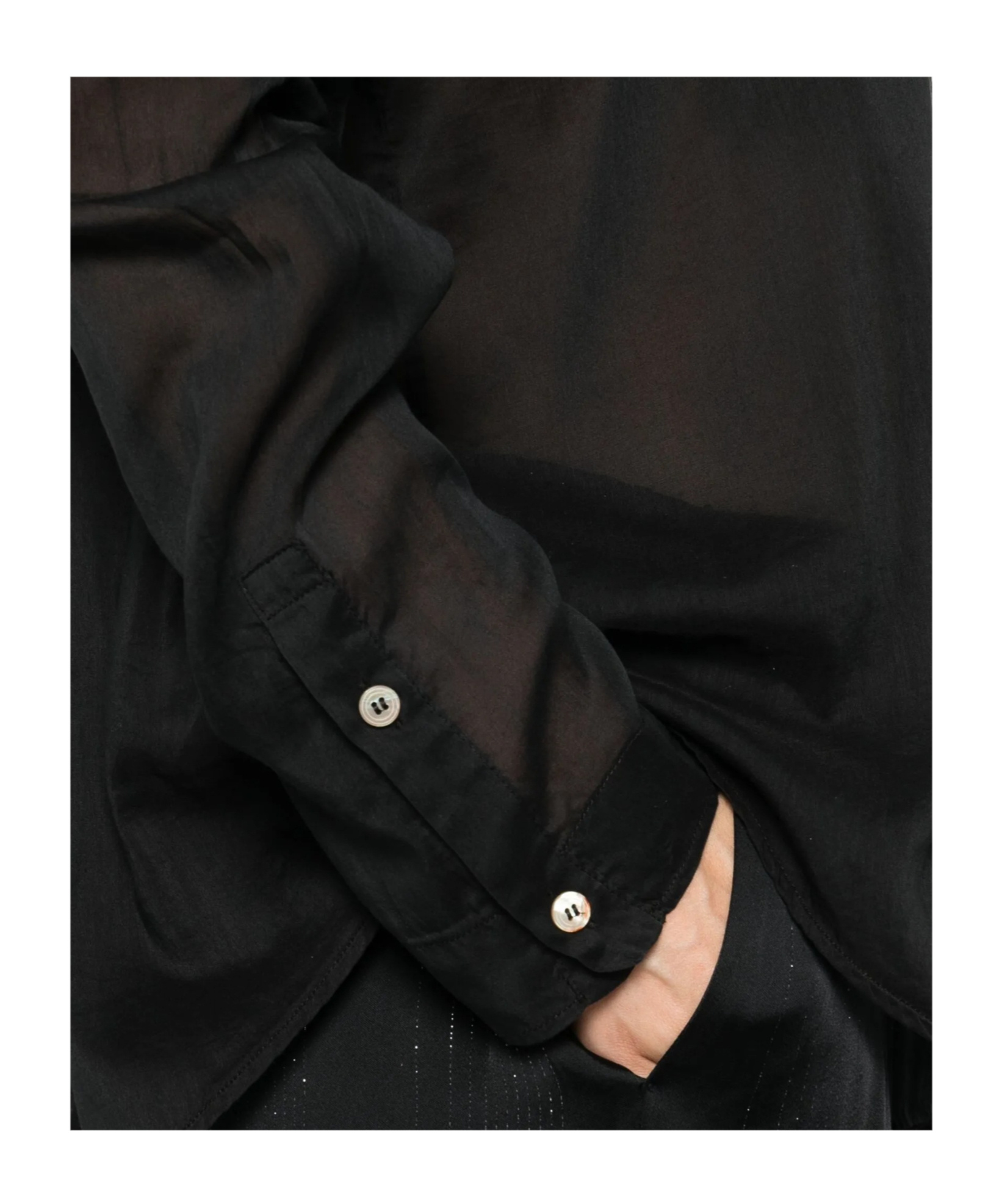 Forte Forte Button-fastening Pocket Shirt In Black