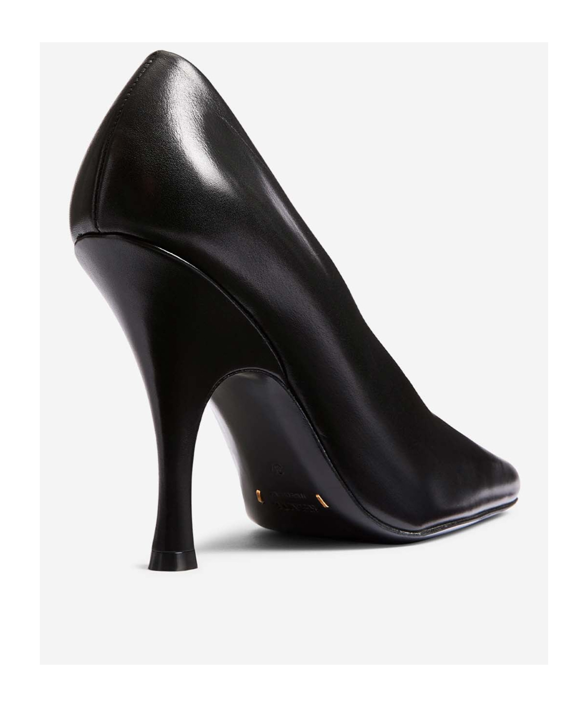Khaite Eva Peep-toe Leather Pumps In Black