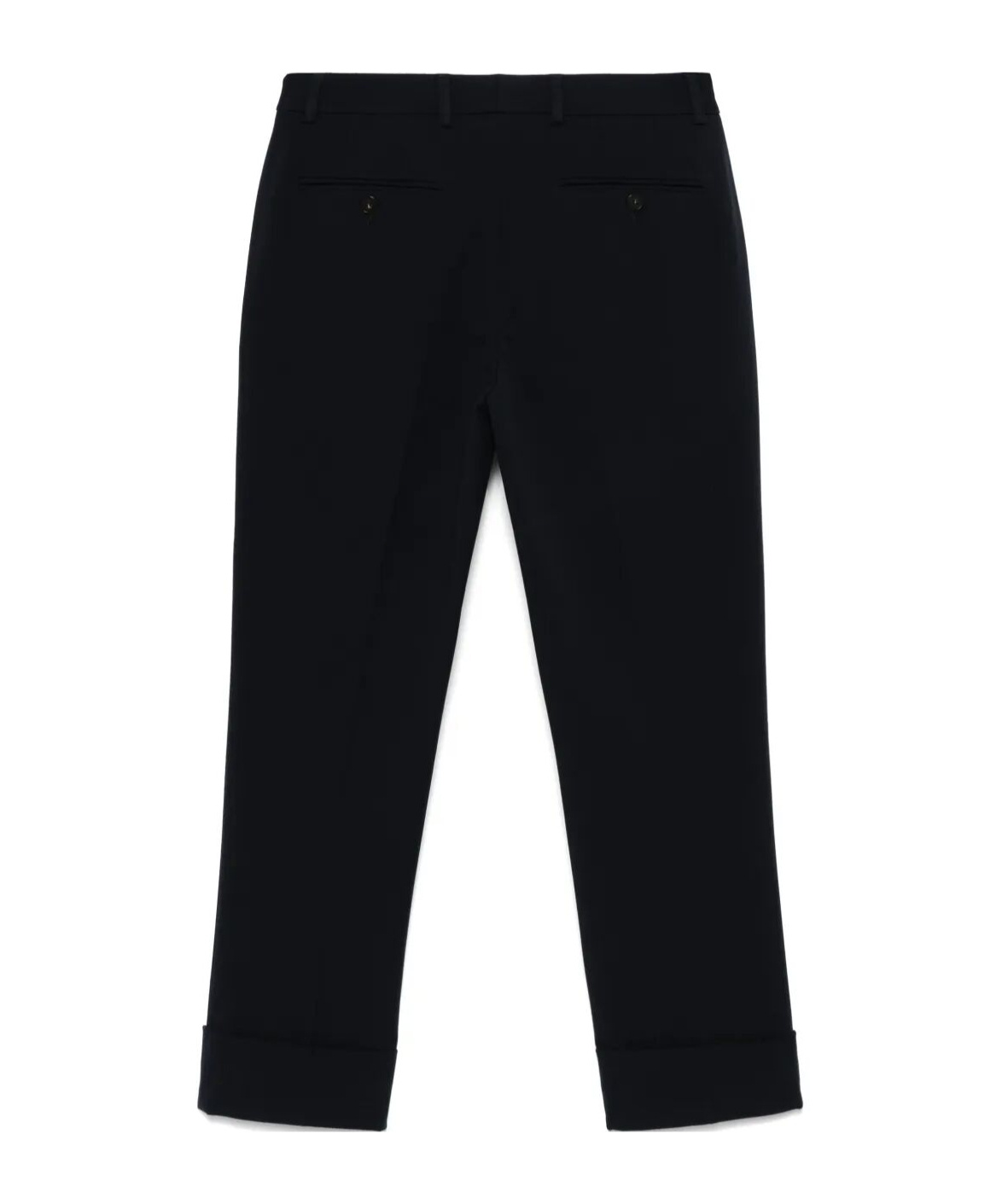 Incotex Tapered Wool Blend Trousers In Blue