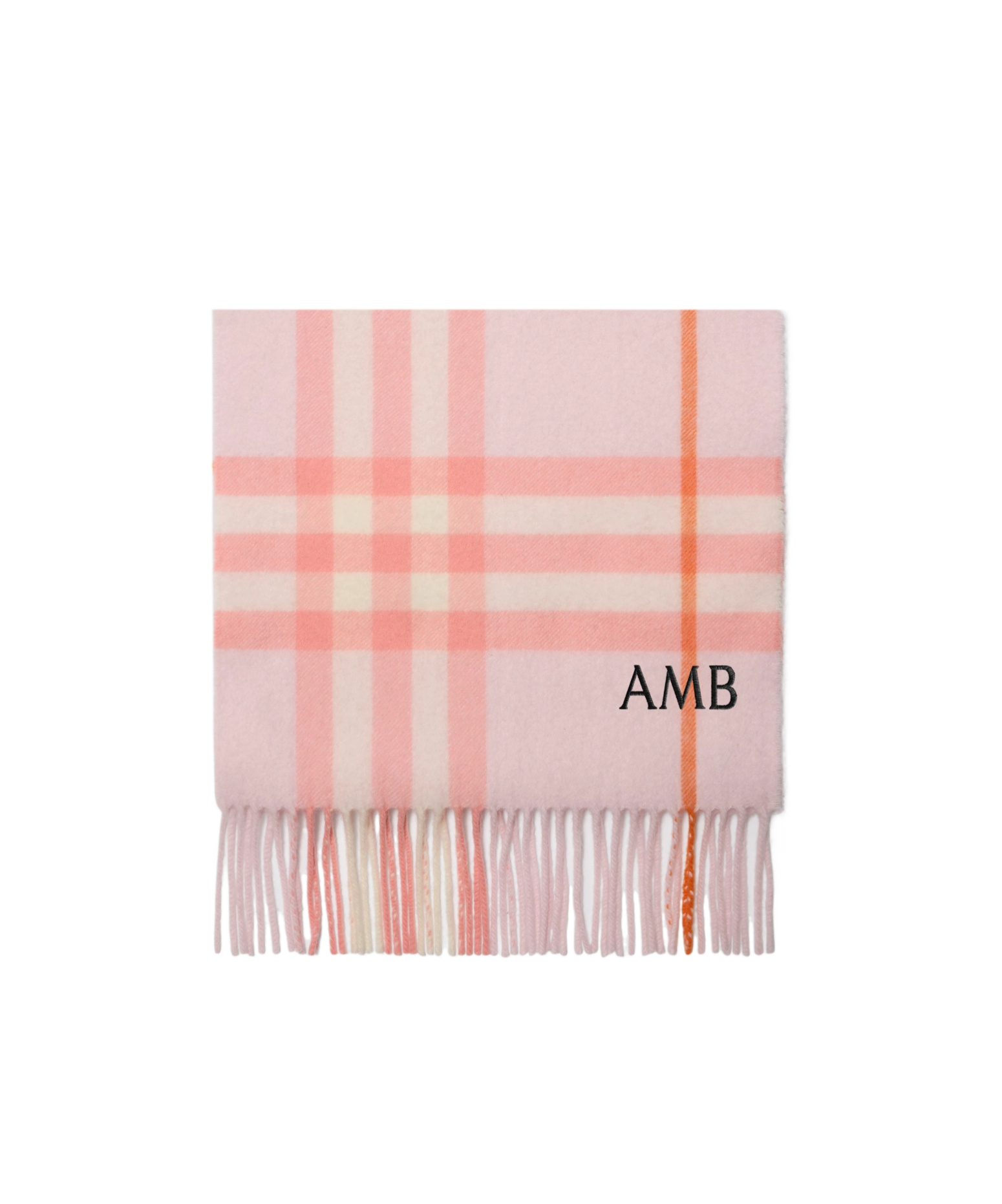 Burberry Giant Check Cashmere Scarf In Pink