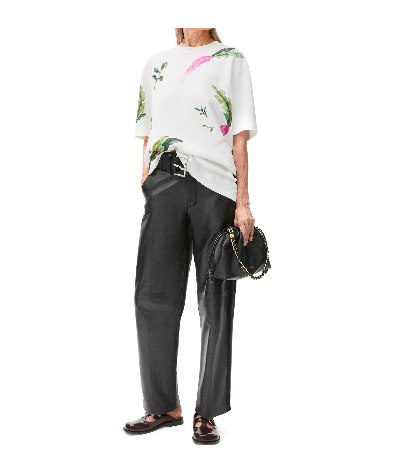 Loewe Item O-neck Short-sleeved T-shirt In White