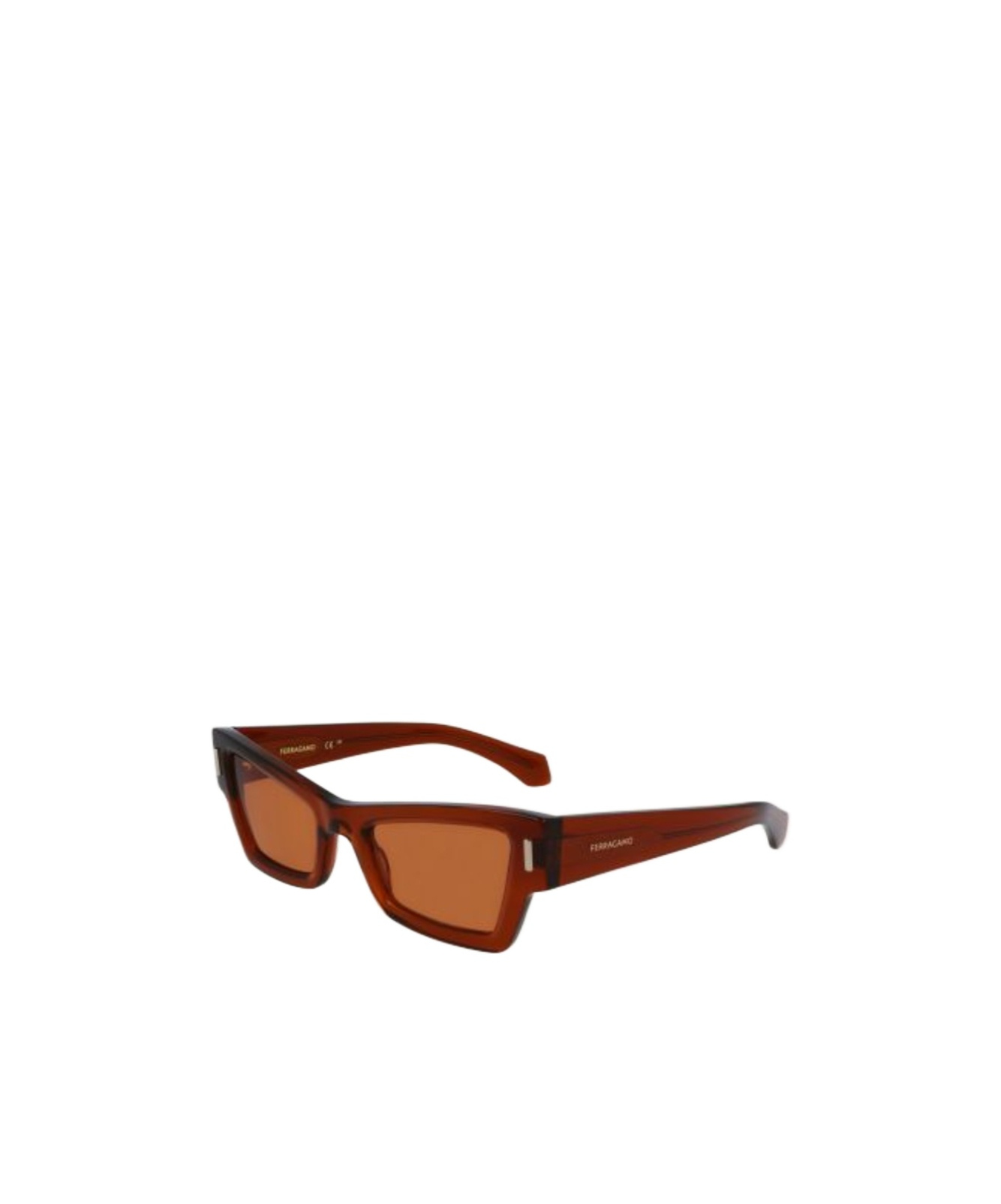 Ferragamo Brown Cat Eye Ladies Sunglasses Sf2006s 232 53 In Orange