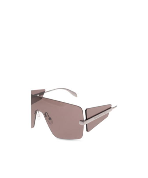Alexander Mcqueen Eyewear Shield Frame Sunglasses In Nude