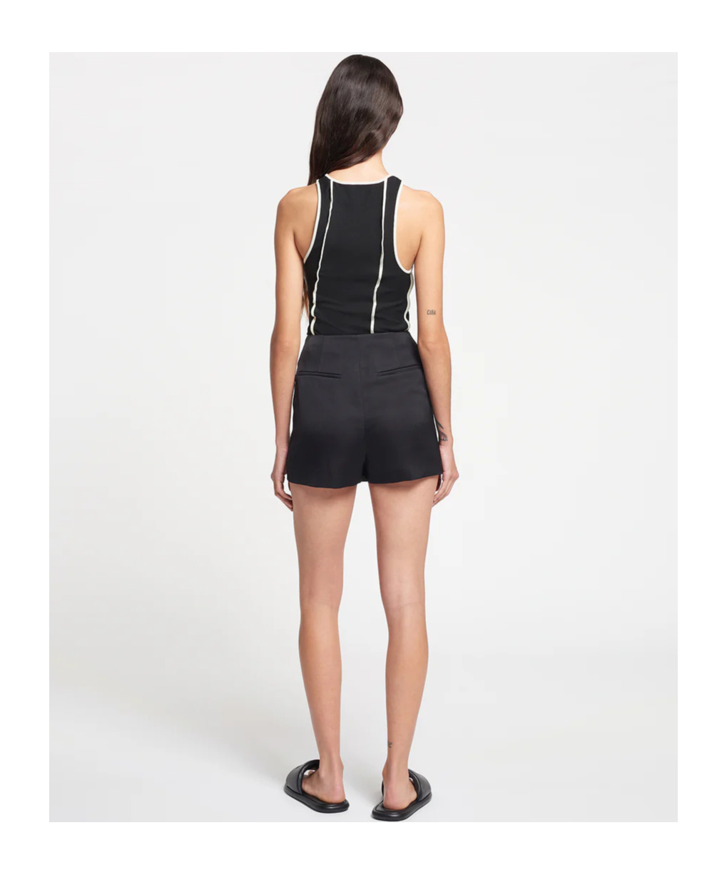 Nanushka Svana Wrap Skorts In Black