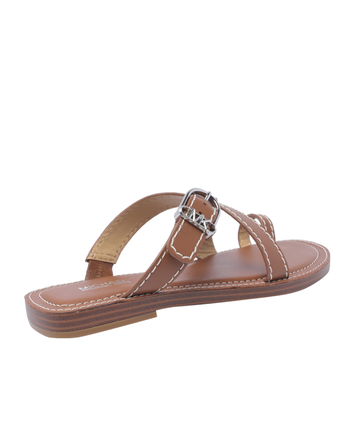 Michael Michael Kors Ashton Leather Sandals In Brown