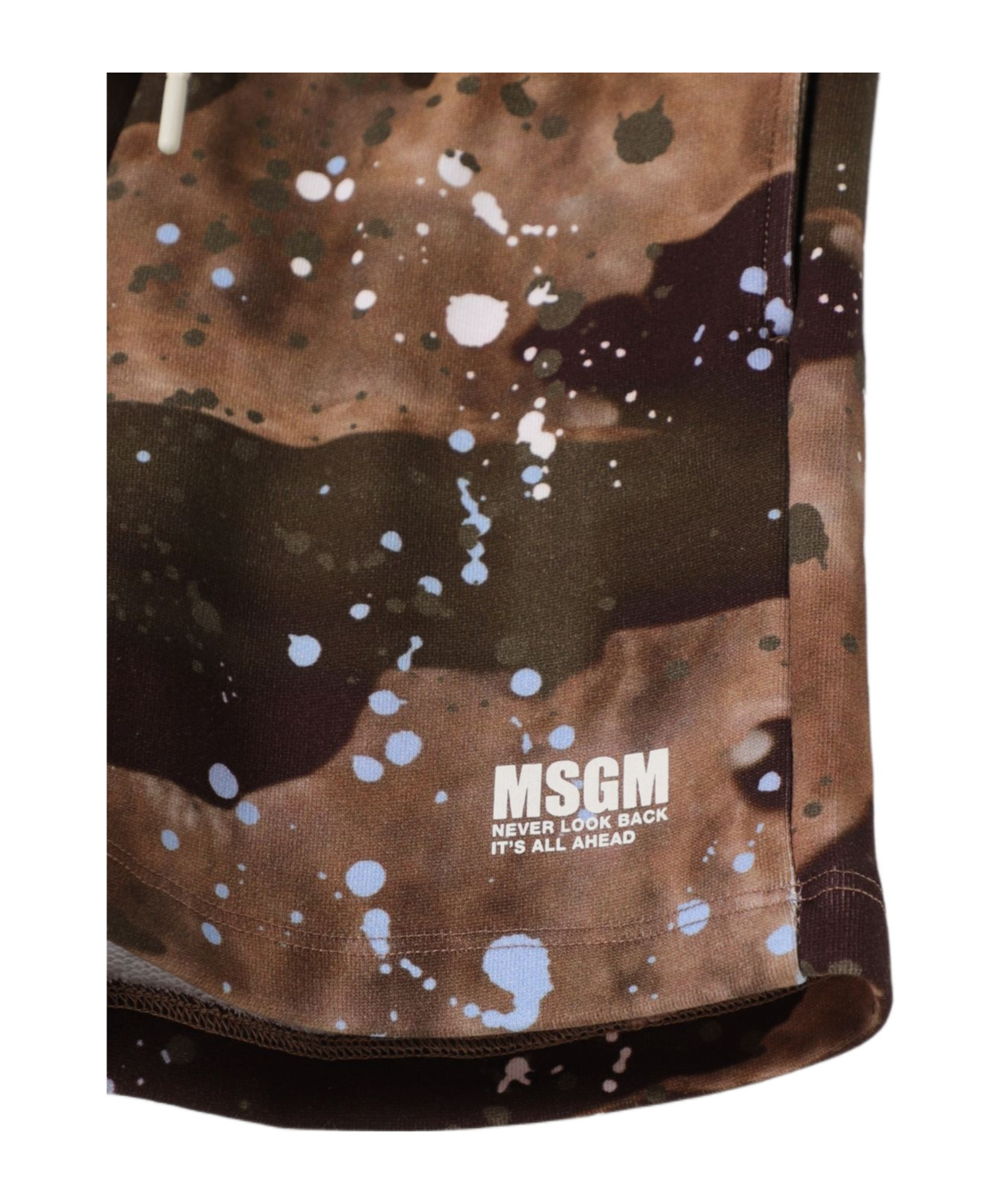 MSGM MSGM KIDS SPLATTER PRINT SHORTS