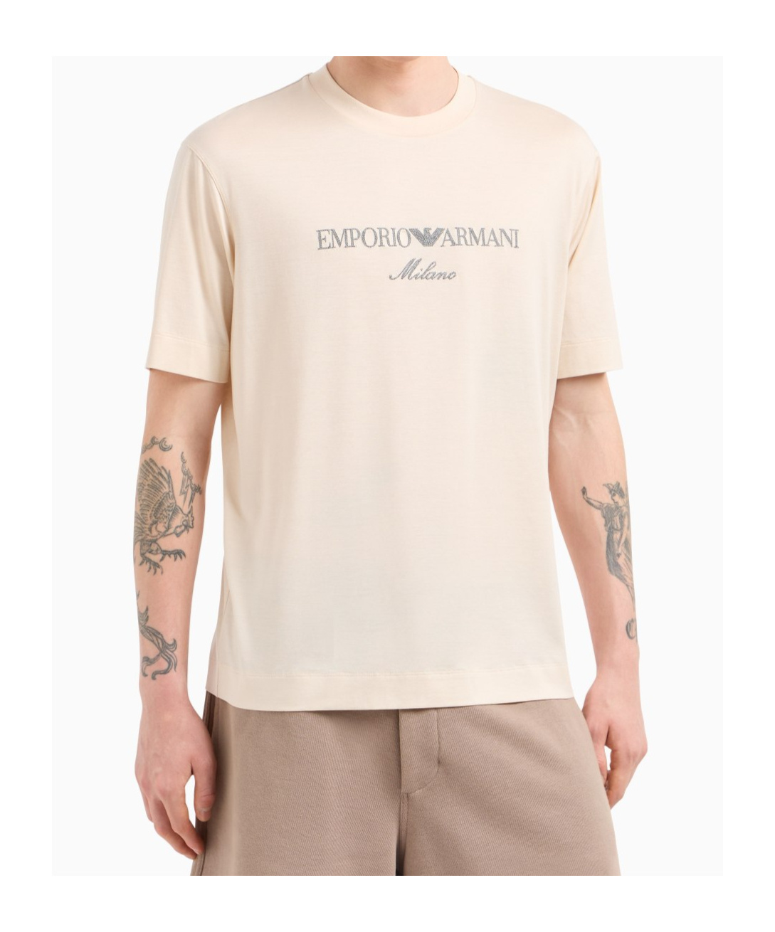 Emporio Armani Short-sleeved T-shirt In White