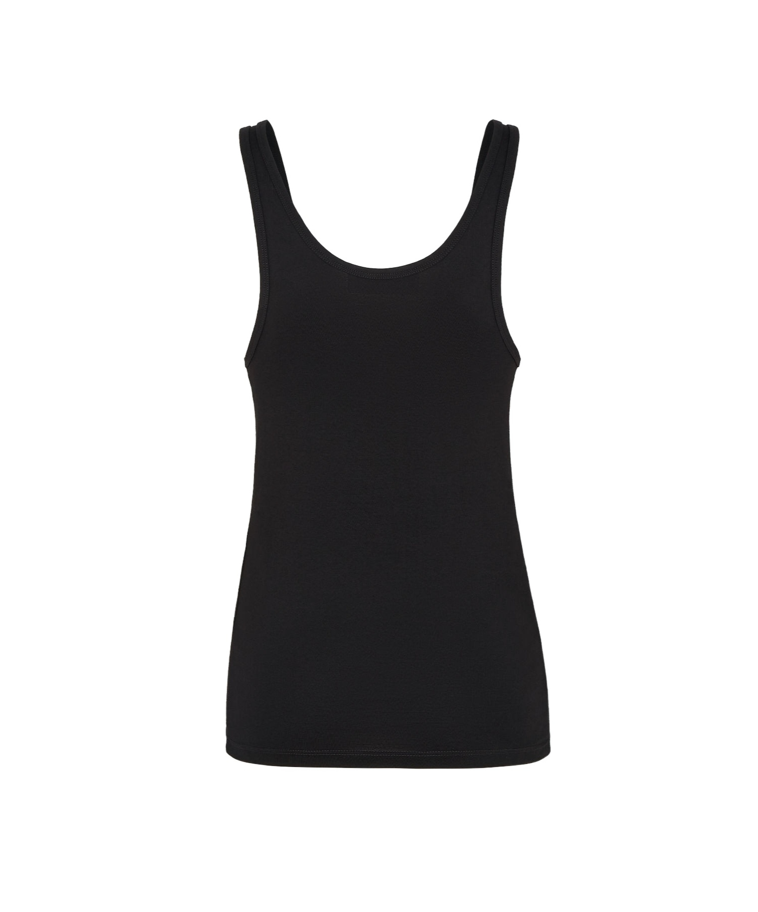 Fendi Logo-ribbon Tank Top In Black