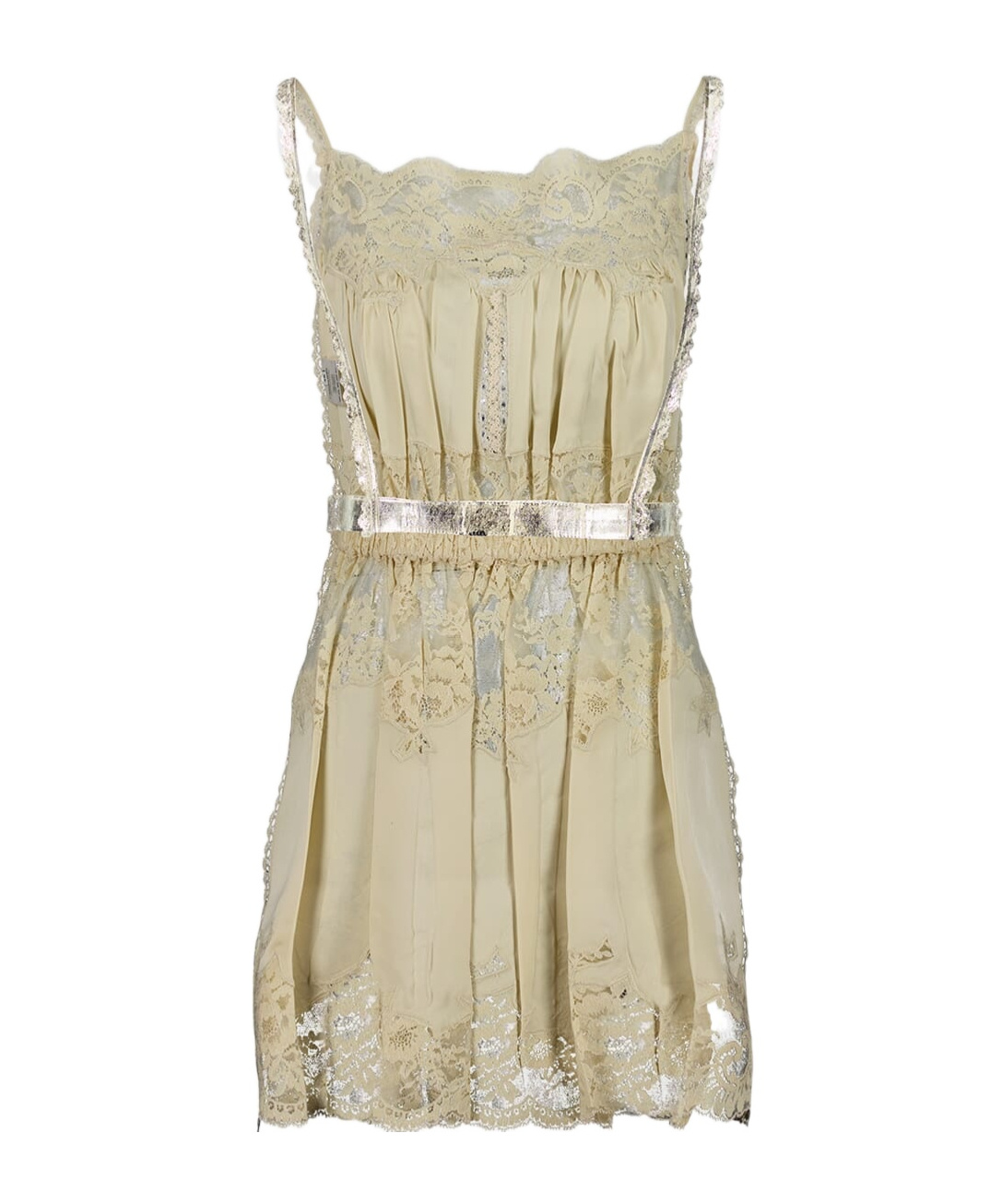 Shop Rabanne Metallic-finish Top In Nude