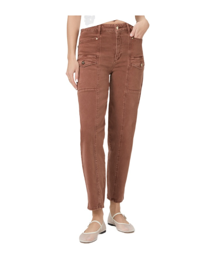 Paige Alexis Cargo Pants In Brown