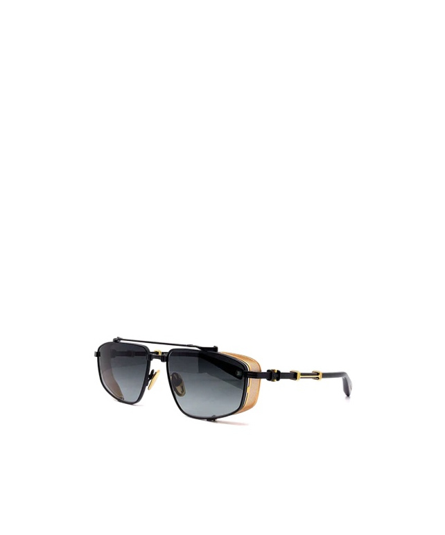 Balmain Eyewear Brigade V Aviator Frame Sunglasses In Gray