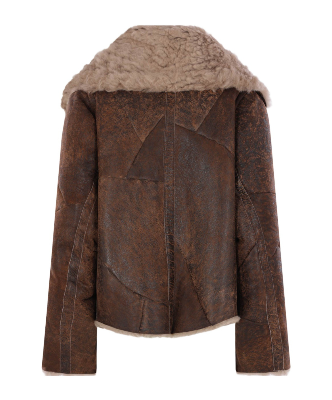 Ann Demeulemeester Long Sleeve Jacket In Brown