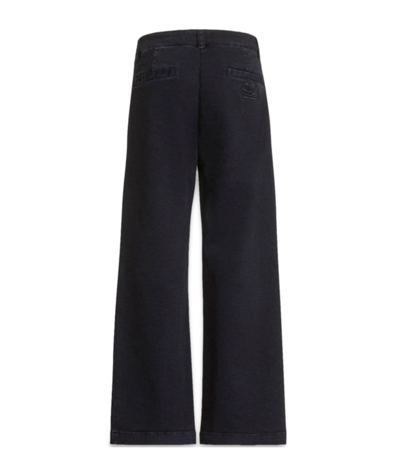 Etro Belt-loop Pants In Black