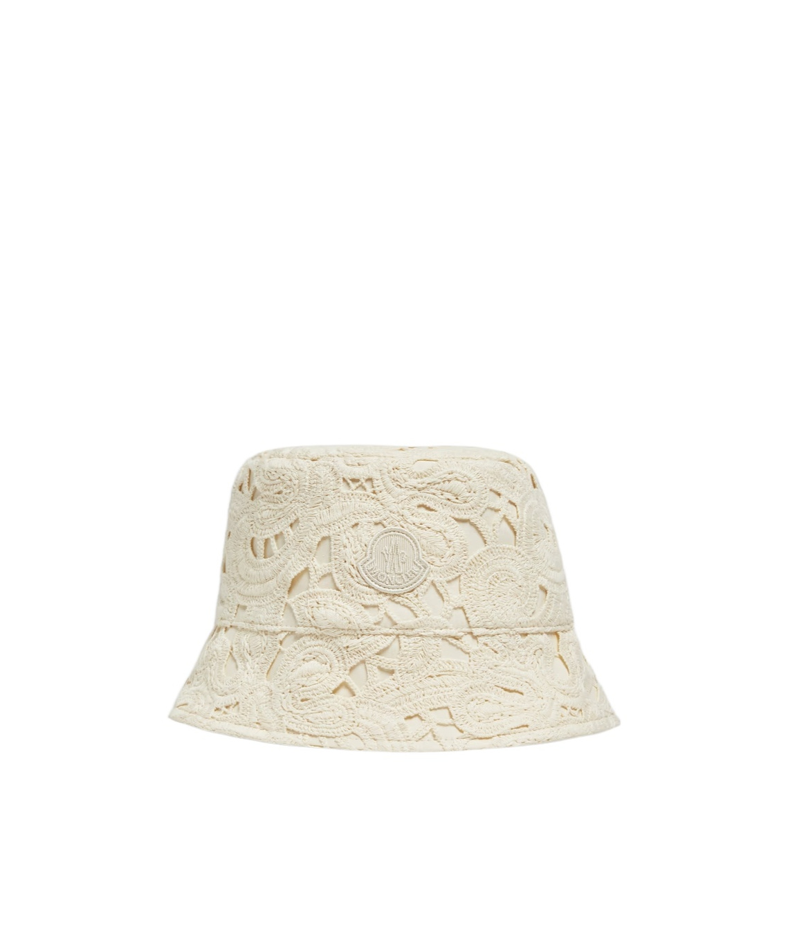 Moncler Broderie Anglaise Bucket Hat In Nude