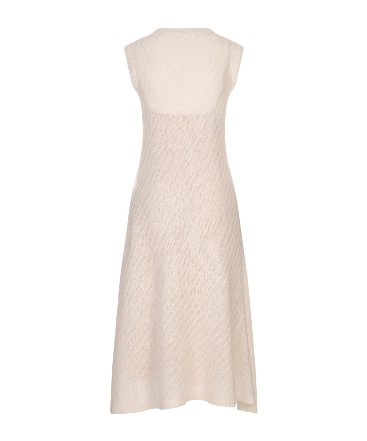 Fabiana Filippi Round Neck Dress In White