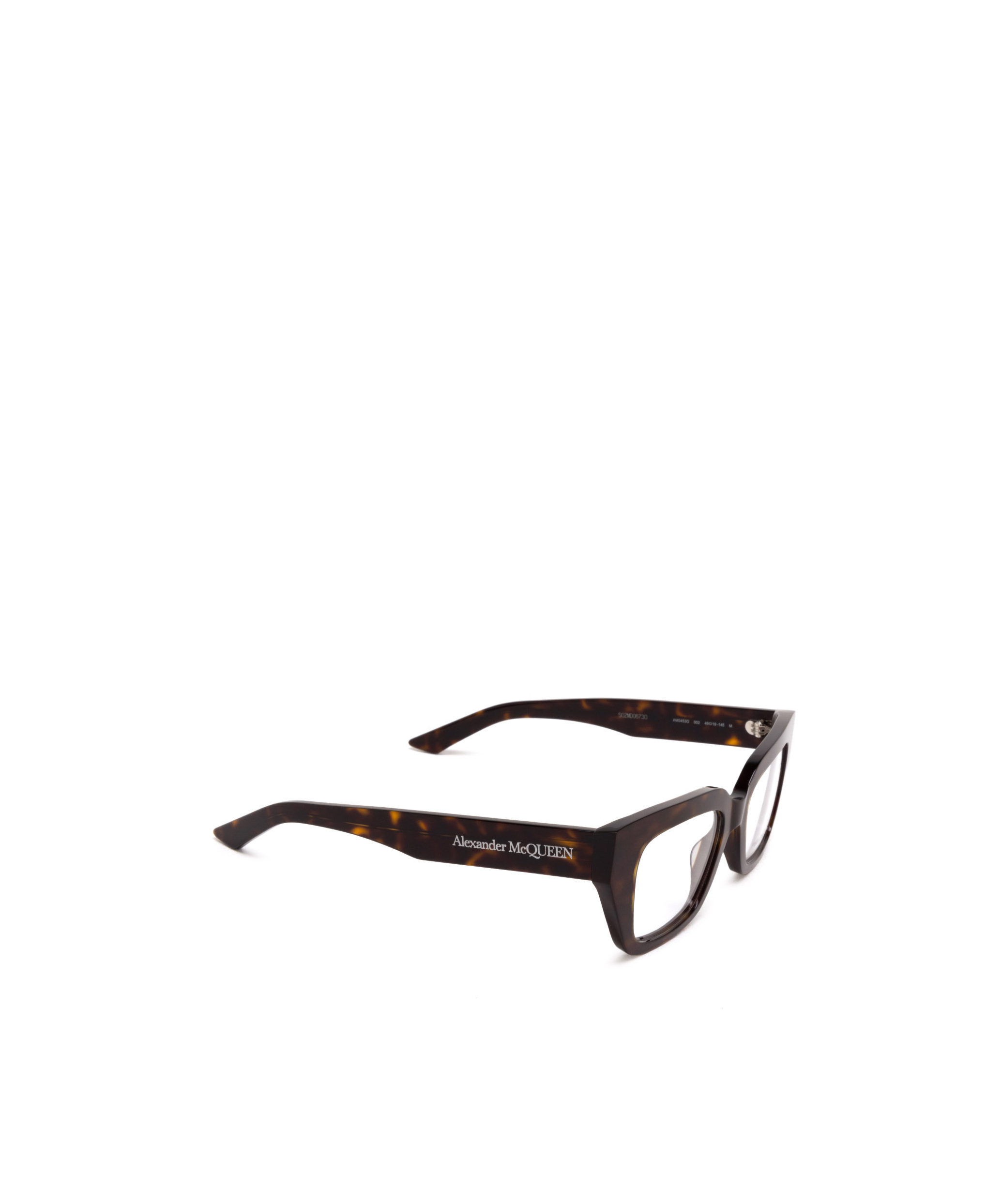 Alexander Mcqueen Eyewear Square Frame Glasses In Black