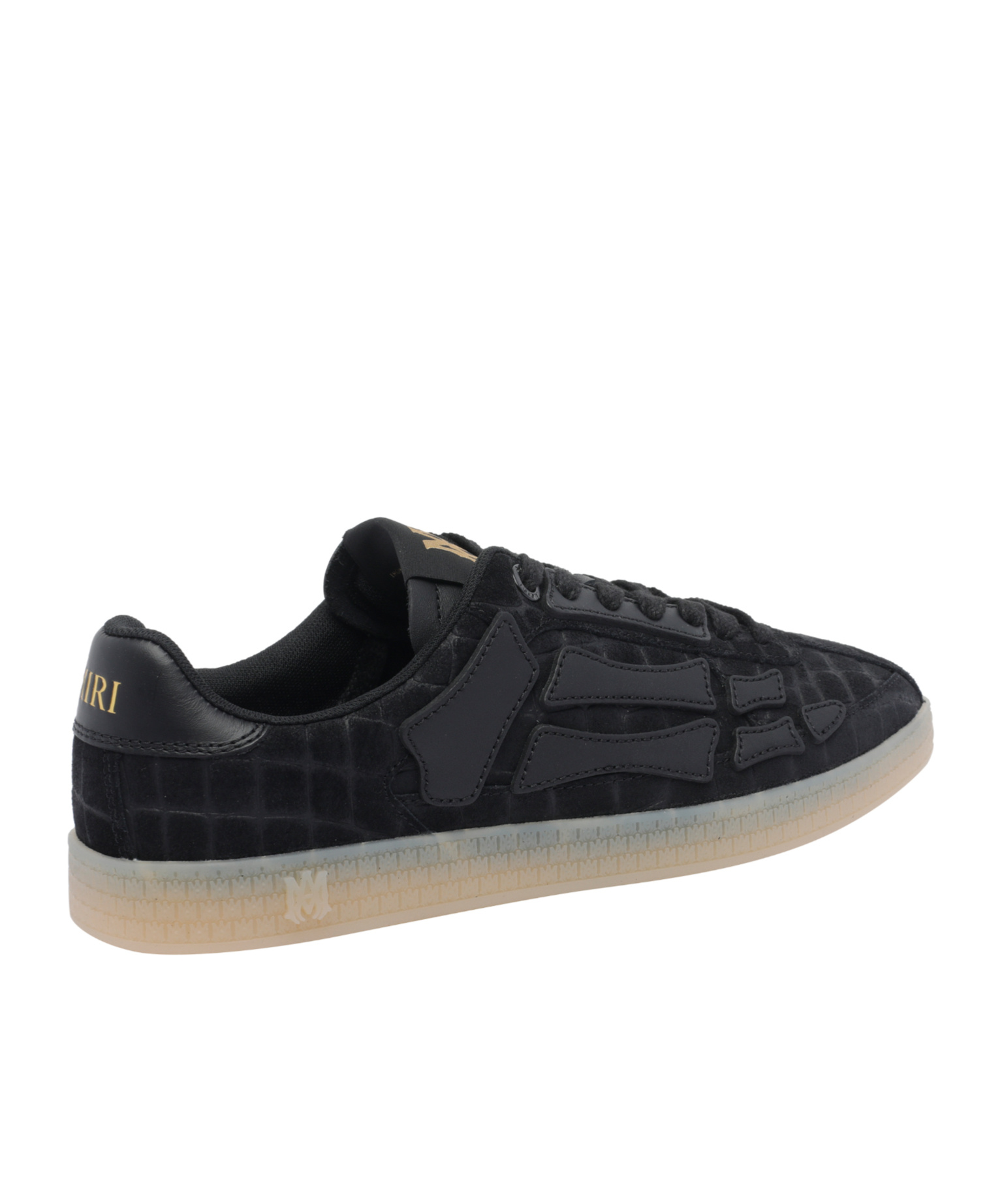 Amiri Round-toe Sneakers In Black