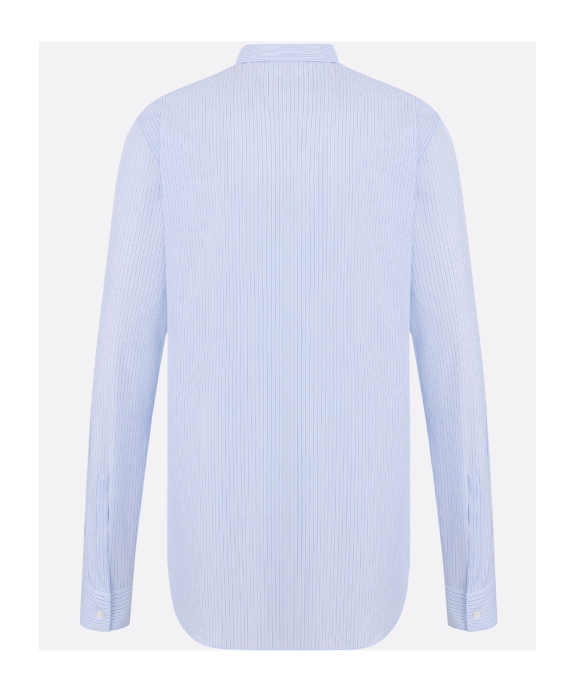 Dior Striped Long-sleeved Shirt In Blue